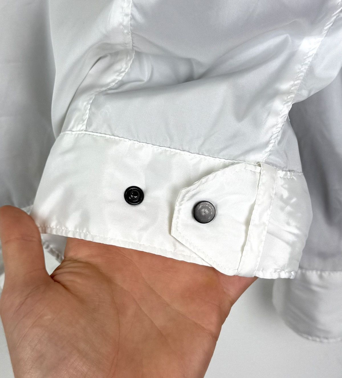 Vintage Vintage Archive hLam Milano Full Zip Nylon Jacket White Top Size L / US 10 / IT 46 - 11 Thumbnail