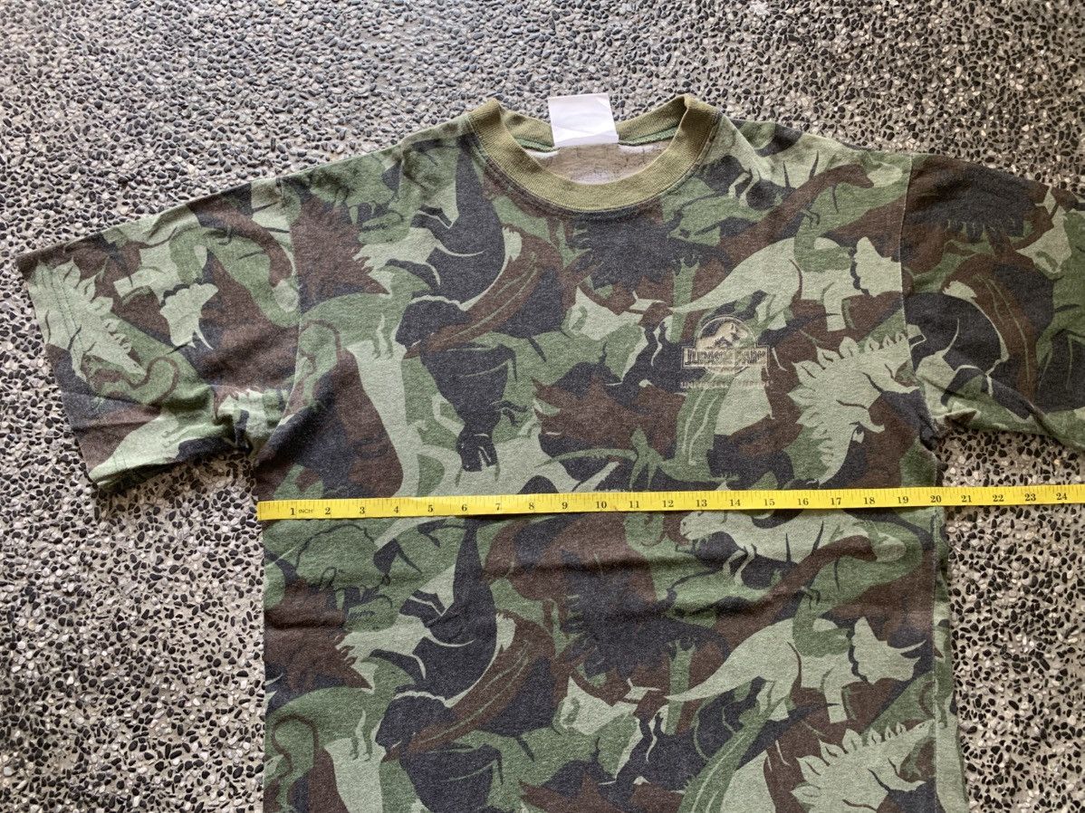 Universal Studios Vintage 90s Universal Studios Jurassic Park Movie Camo Tees Size US M / EU 48-50 / 2 - 8 Thumbnail
