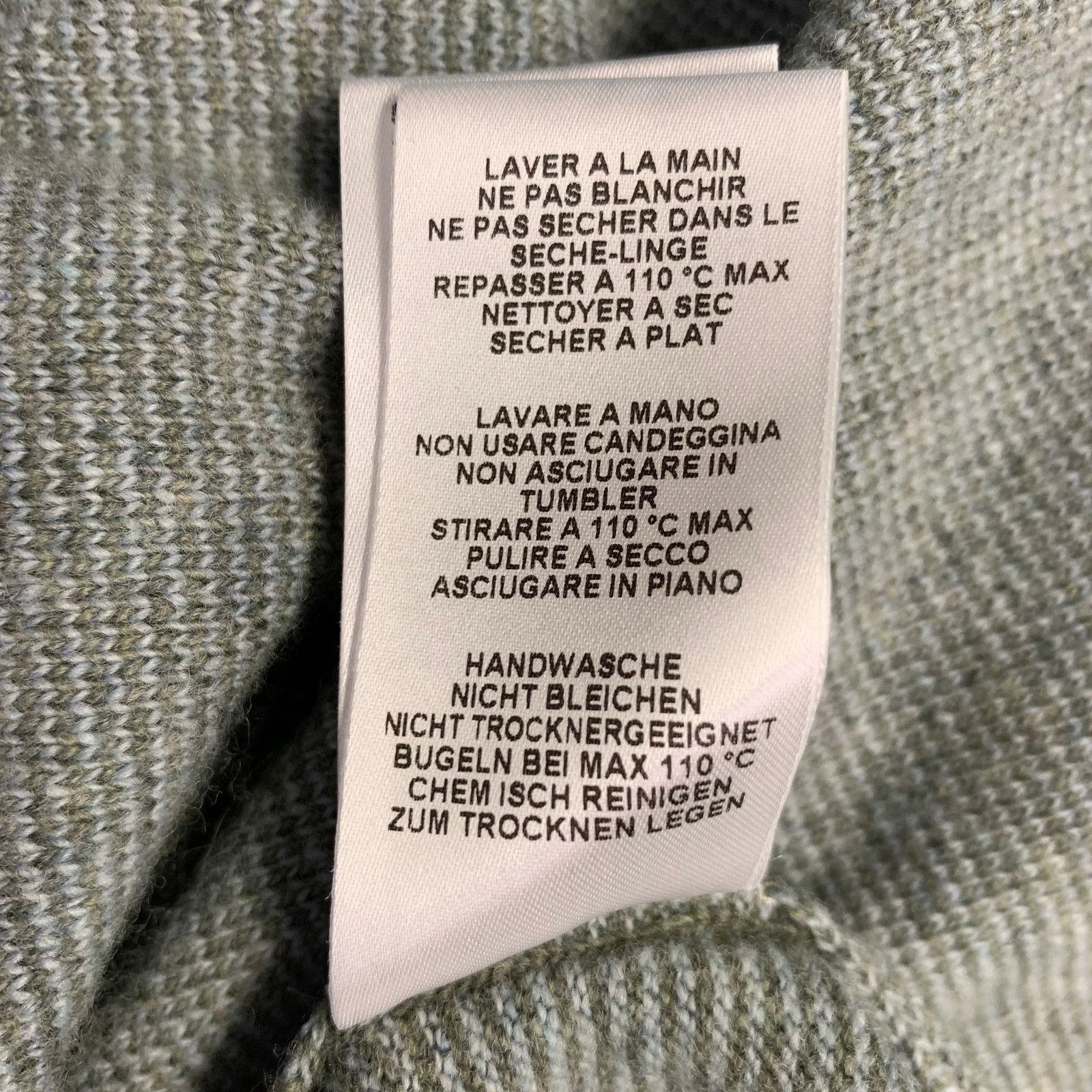 Paul Smith PAUL SMITH Size L Grey Lambswool Cotton Crew Neck Pullover Size US L / EU 52-54 / 3 - 8 Thumbnail