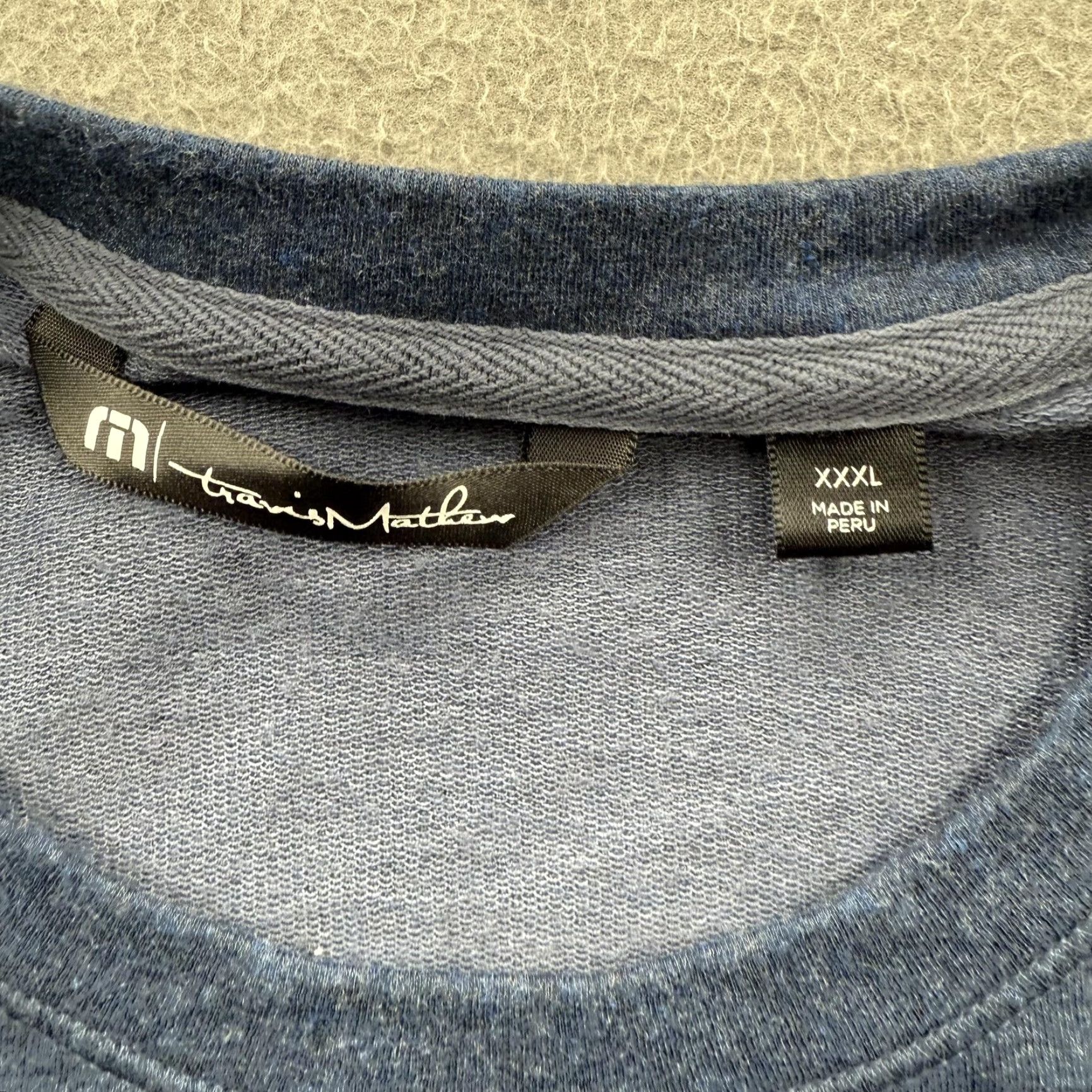 TravisMathew TravisMathew Sweater Mens 3XL Blue Crewneck Pullover Pima Cotton Blend Knit Size US XXL / EU 58 / 5 - 3 Thumbnail