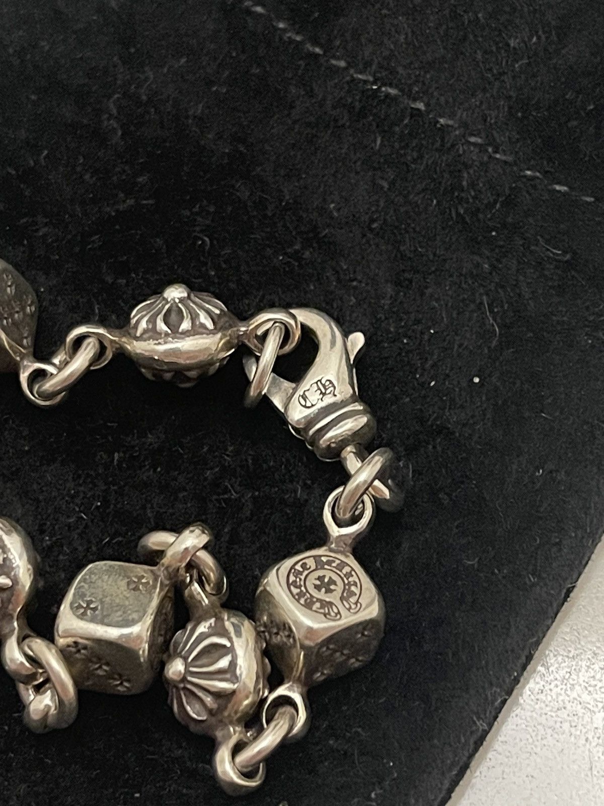 Chrome Hearts RARE ! Chrome hearts dice and crossball bracelet 7” long Size ONE SIZE - 18 Thumbnail