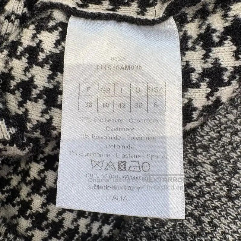 Dior Dior Black Houndstooth Knit Pullover Sweater . Size M / US 6-8 / IT 42-44 - 7 Thumbnail