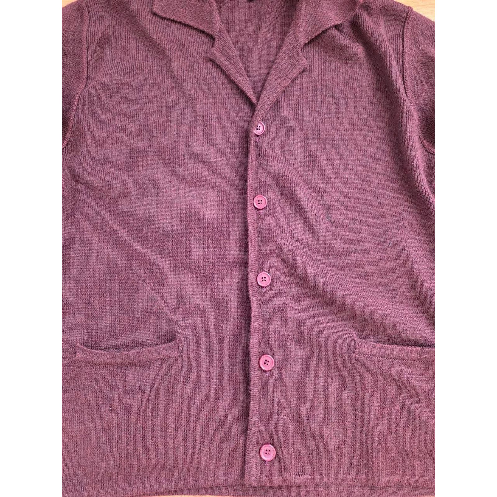 & Other Stories Raffi merino wool Sweater pocket Maroon M A001403 Size M / US 6-8 / IT 42-44 - 3 Thumbnail