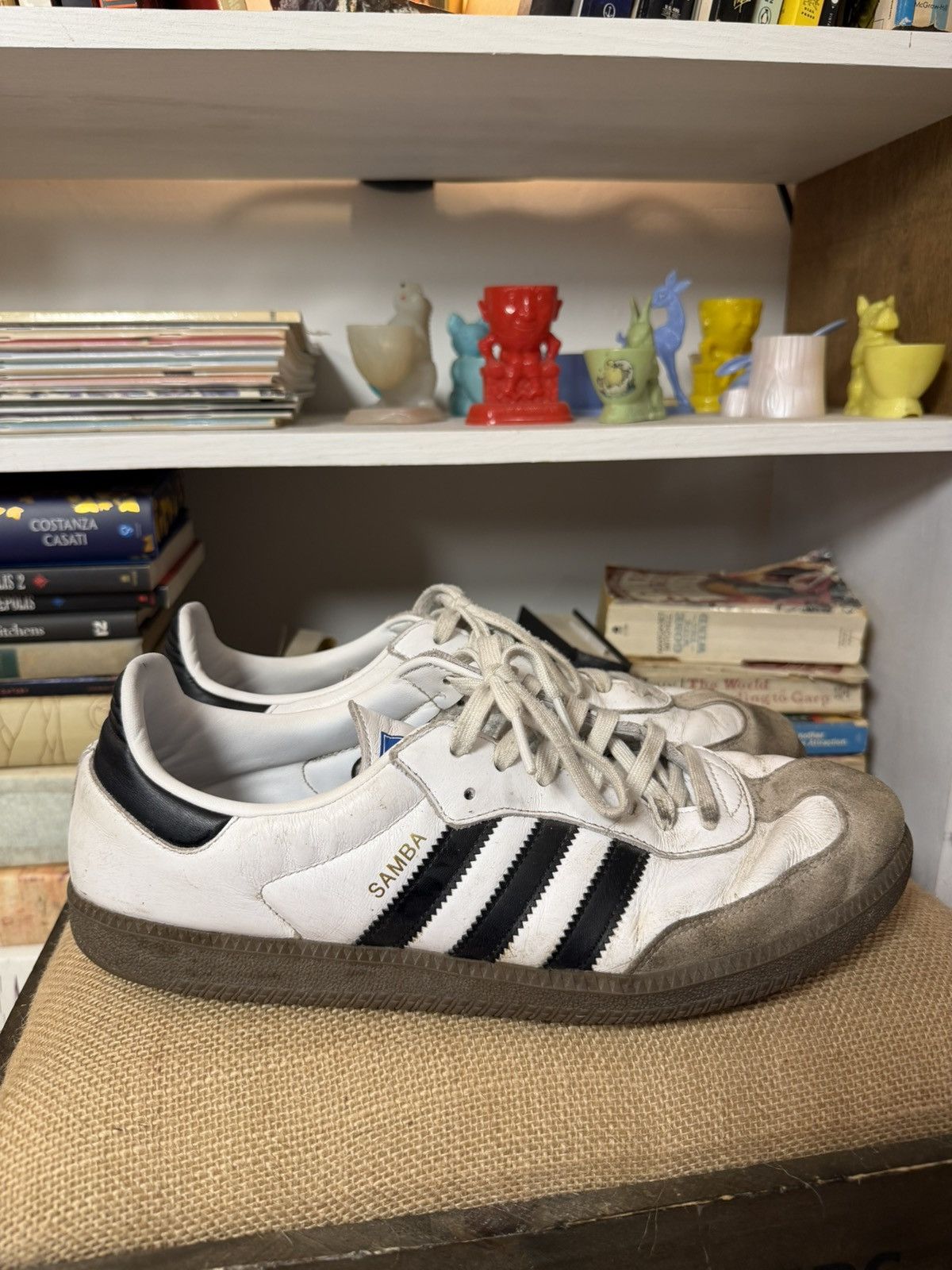 Adidas Adidas Samba White Sneakers 12 Size US 12 / EU 45 - 1 Thumbnail