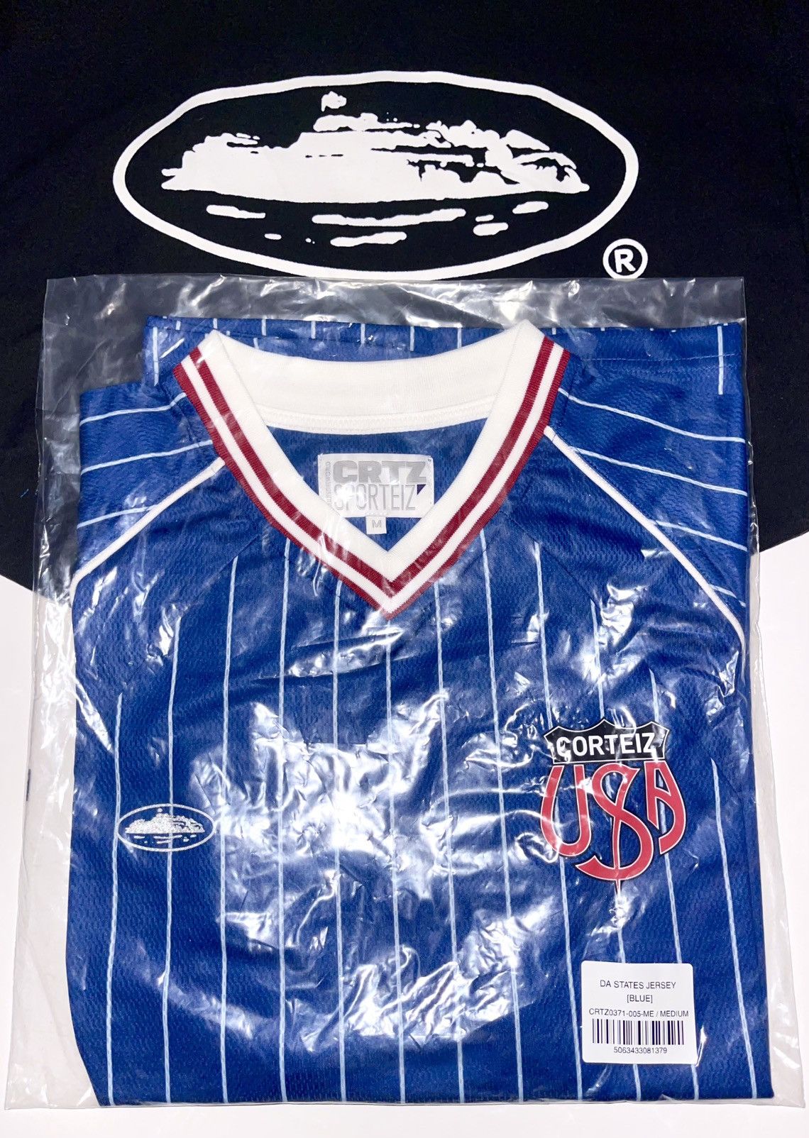 Corteiz 2025 Corteiz Japan Flames Football Soccer Jersey White M