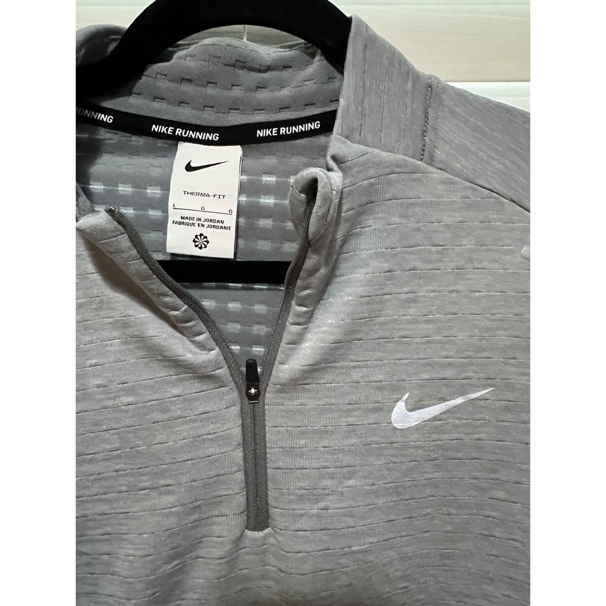 Nike Nike Running Long Sleeve 1/4 Zip - Size L Size US L / EU 52-54 / 3 - 3 Thumbnail