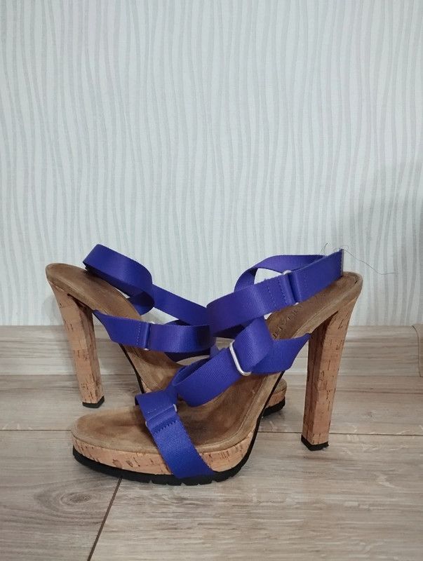 Dsquared2 Dsquared2 Nastro Nylon Viola high heels sandals size 40 Size US 10 / IT 40 - 1 Thumbnail