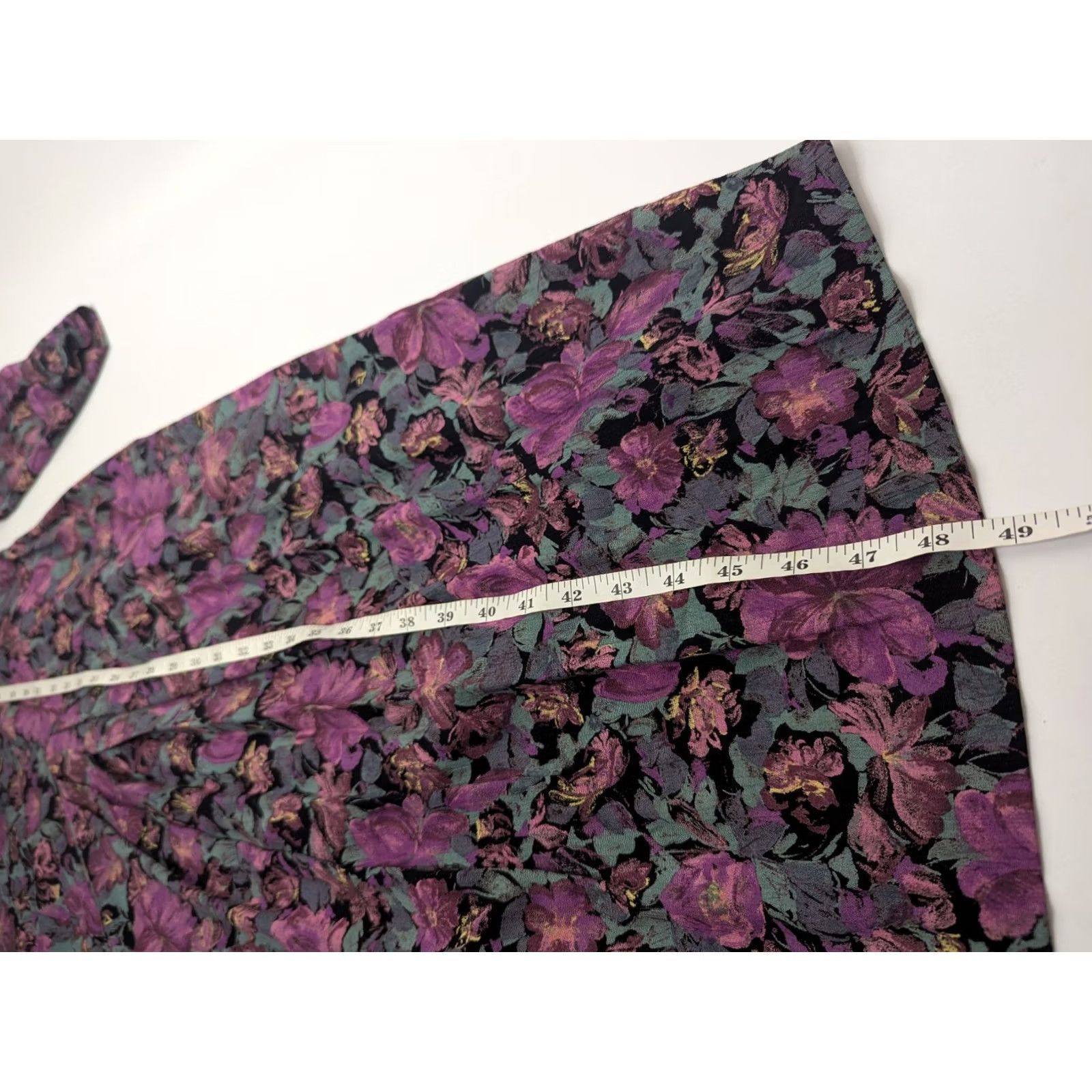 Vintage VINTAGE Phoebe Dress Womens Midi 14 Floral Purple Boho Cottage 80s 90s Modest A-Line Mens Womens Size XL / US 12-14 / IT 48-50 - 5 Thumbnail