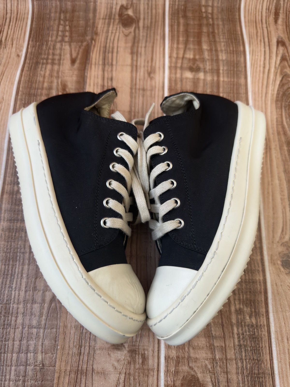 Rick Owens Rick Owens DRKSHDW Nylon Ramones Low Top Sneakers Size US 6 / IT 36 - 15 Thumbnail