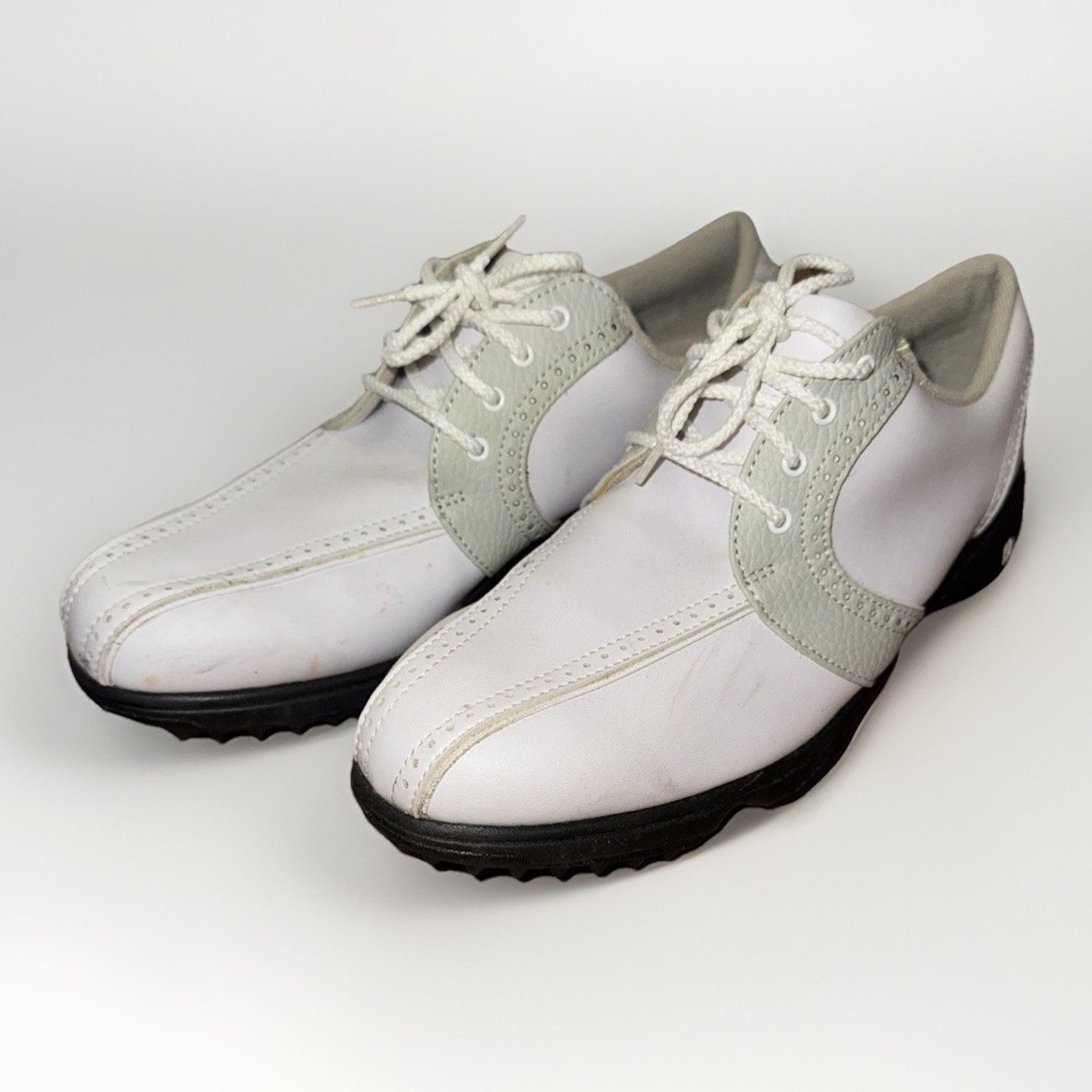 Footjoy FootJoy GreenJoy Golf Shoes White Leather Men’s Size 9M Size US 9 / EU 42 - 1 Thumbnail