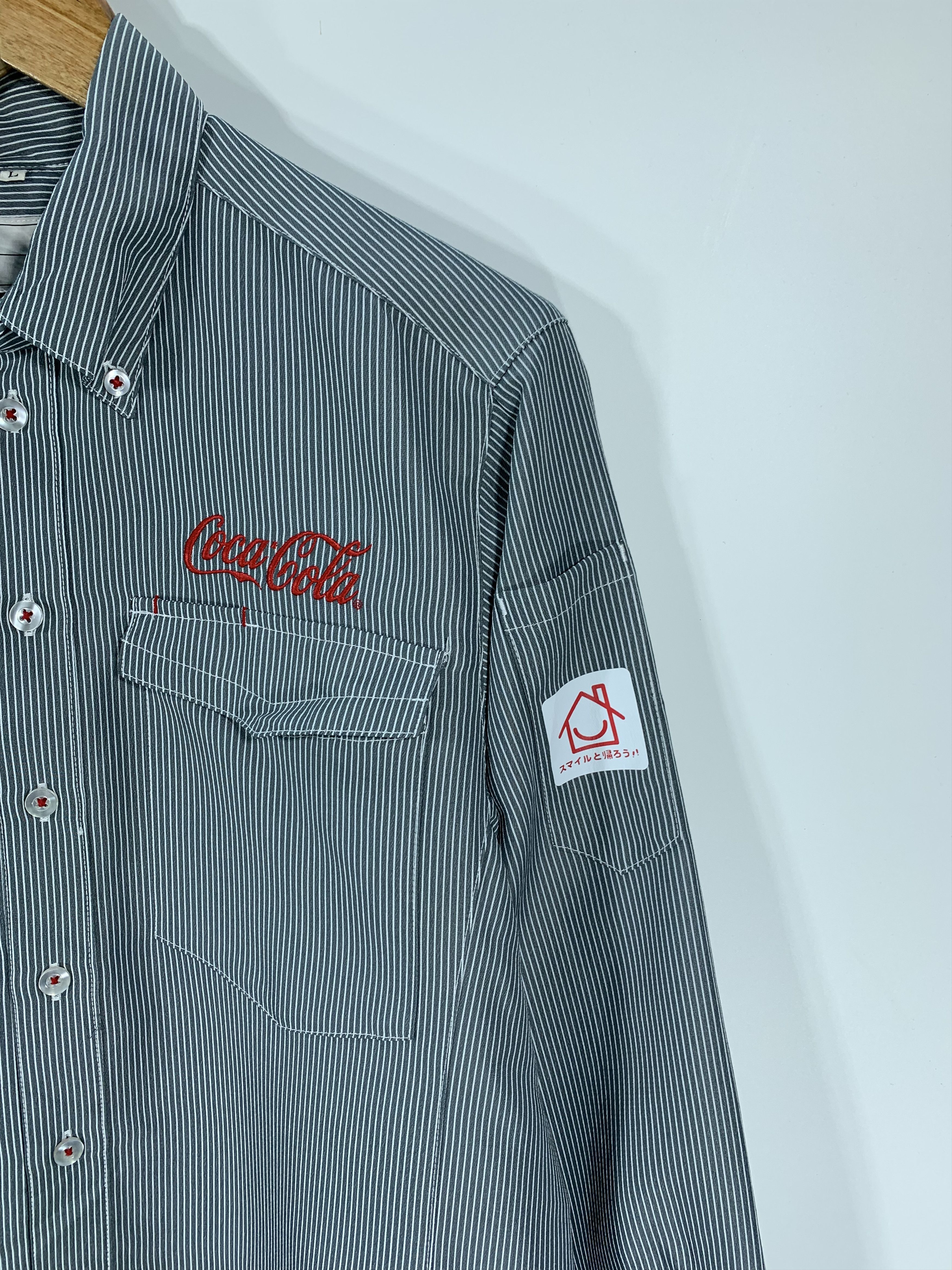 Coca Cola × Flannel × Vintage Vintage Cocacola Stripe Flannel Size US M / EU 48-50 / 2 - 3 Thumbnail