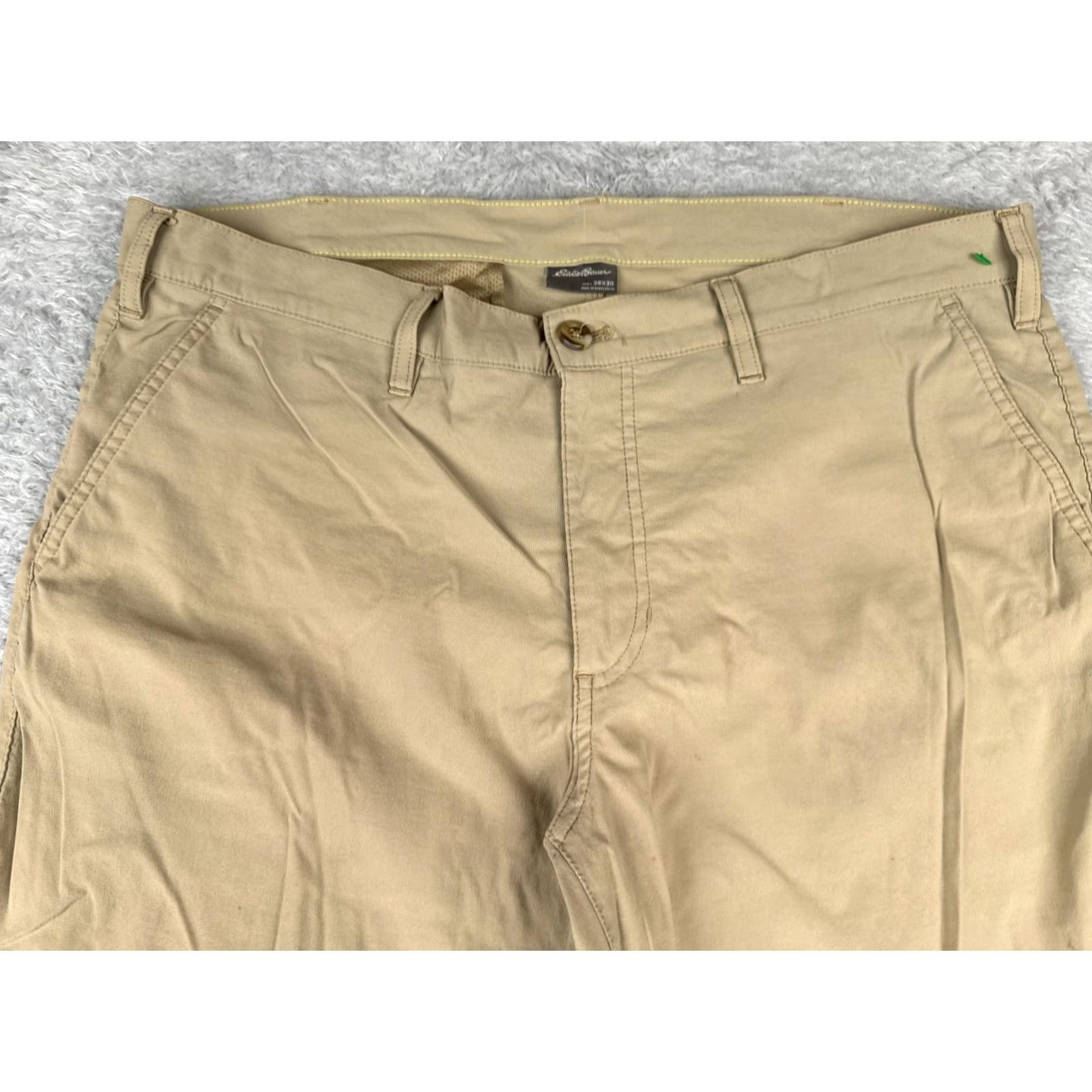 Eddie Bauer Eddie Bauer Travex Pants Mens 38 Beige Straight Leg Nylon Blend Cargo Pockets Regular 30in Fall Spring Summer Winter Travel Workwear Size US 38 / EU 54 - 4 Thumbnail