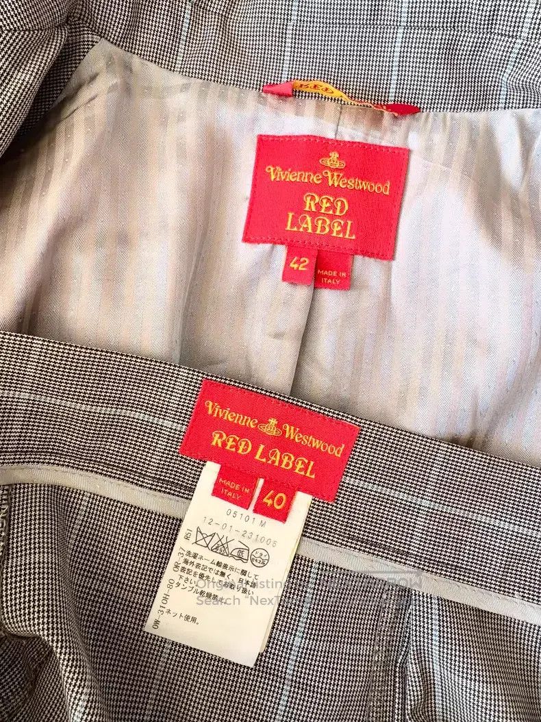Vivienne Westwood Vivienne Westwood Blue Grey Plaid Waist Cinched Wide Colla Size S / US 4 / IT 40 - 9 Thumbnail