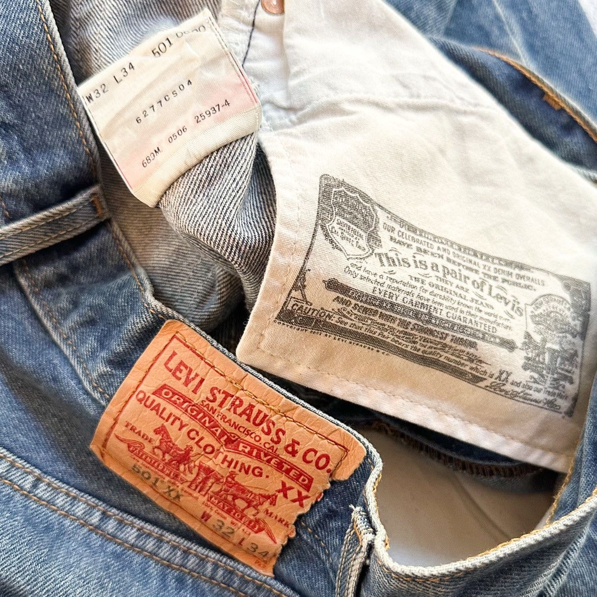 Levi's Levi’s 501XX Slashed Hem Denim Size US 32 / EU 48 - 4 Thumbnail