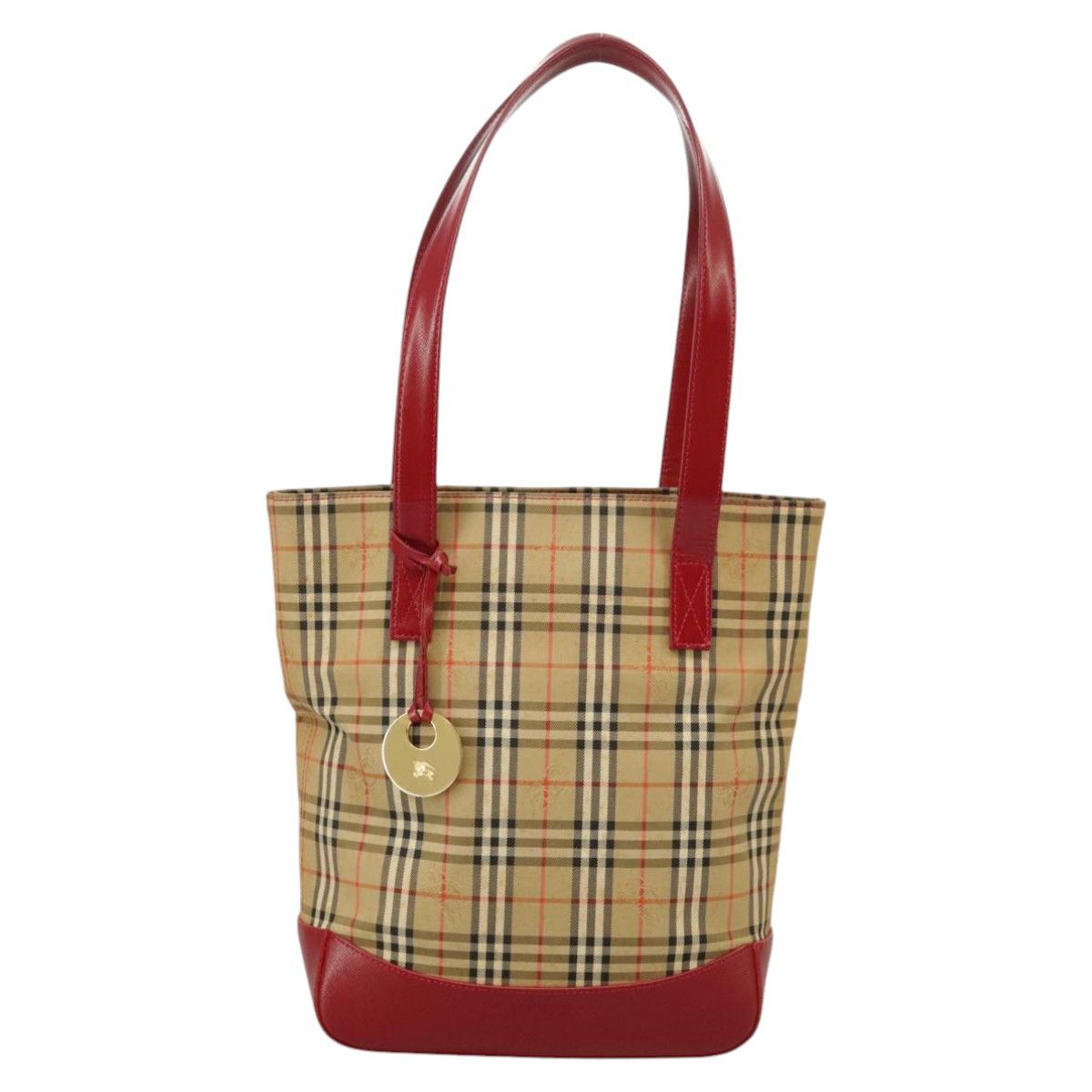 Burberry Nova Check Beige Canvas Tote Bag (Pre-Owned) Size ONE SIZE - 1 Thumbnail