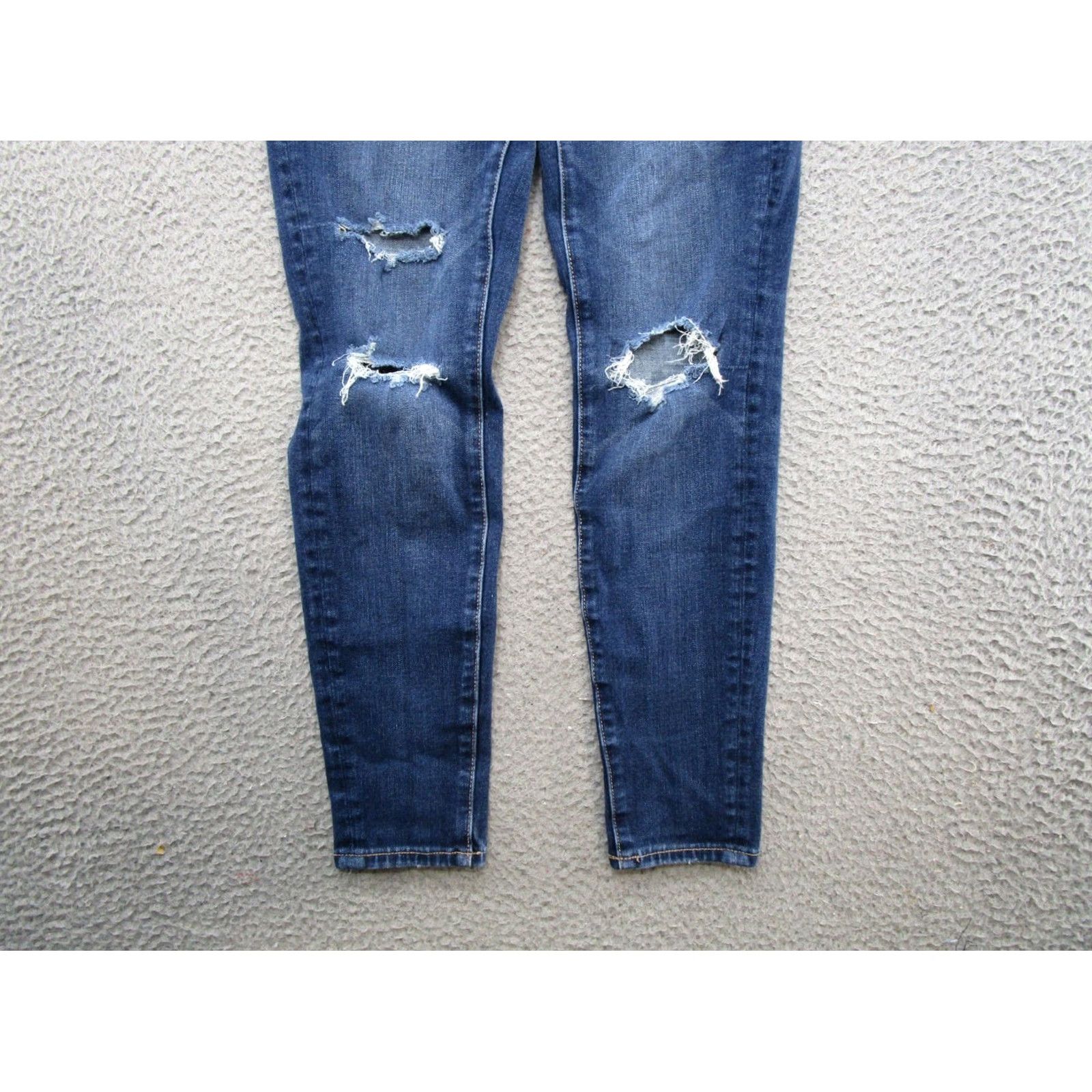 American Eagle Outfitters American Eagle Women's Blue Stretch Dream Jean Jegging Size 0 Short Distressed Jegging Jeans Women XS-Short Size 25" / US 0 / IT 36 - 2 Thumbnail