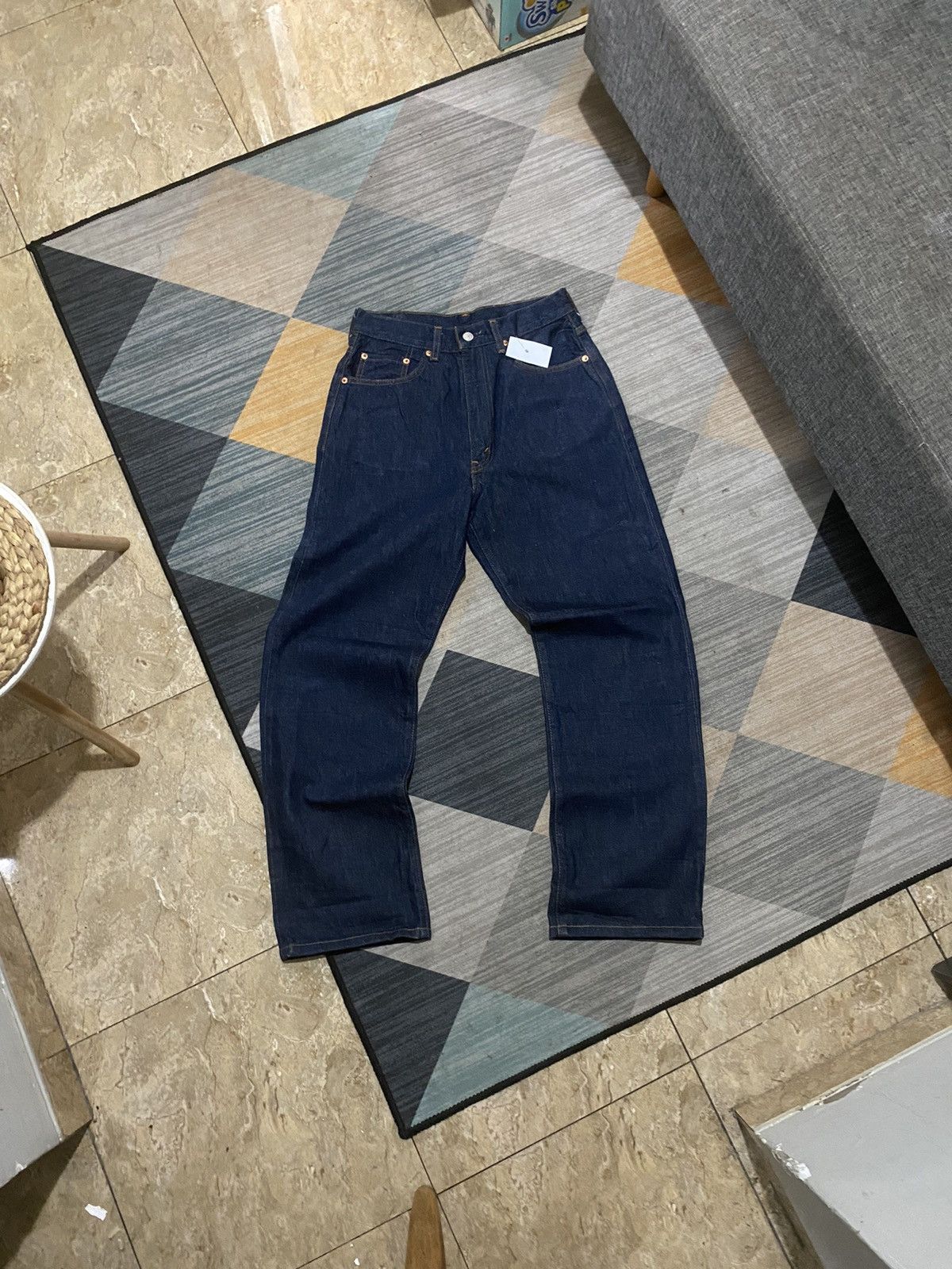 Levi's Vintage Clothing LEVIS 701 SELVEDGE RAW DENIM Size US 31 - 1 Thumbnail