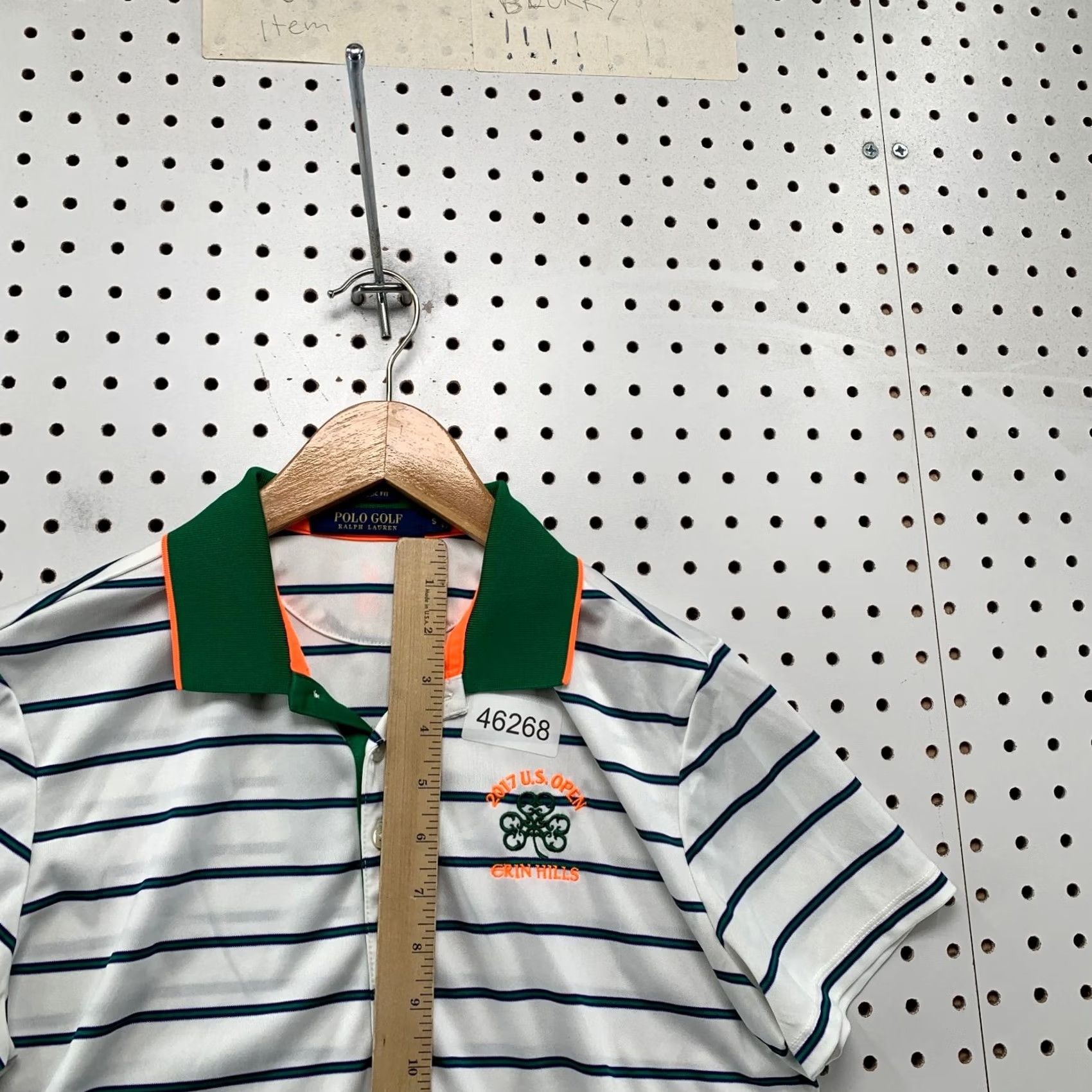 Polo Ralph Lauren Polo Ralph Lauren Shirt Mens S White Open Green Striped Erin Hills Size US S / EU 44-46 / 1 - 6 Thumbnail