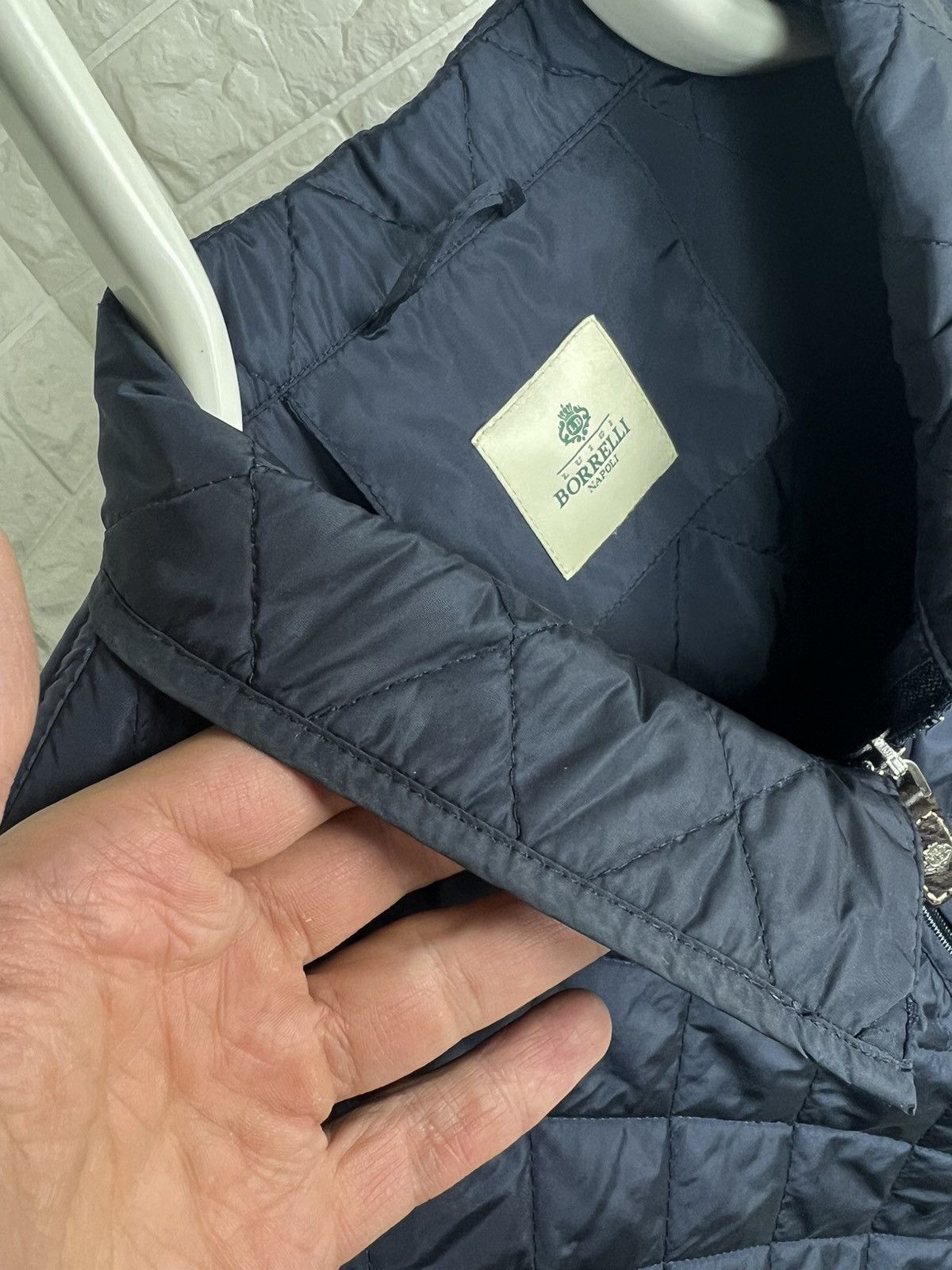 Luigi Borrelli Luigi Borrelli Napoli Quilted Jacket Size US L / EU 52-54 / 3 - 6 Thumbnail
