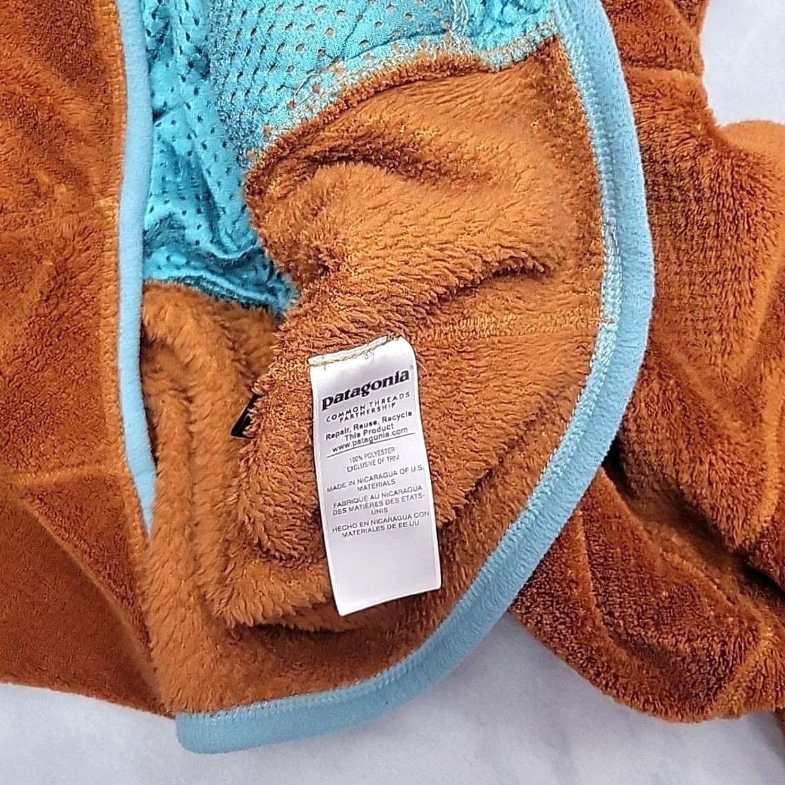 Patagonia VINTAGE Patagonia Re-Tool Snap-T Pullover Sweater Womens L Brown Blue 1/4 Zip Fleece Size L / US 10 / IT 46 - 6 Thumbnail