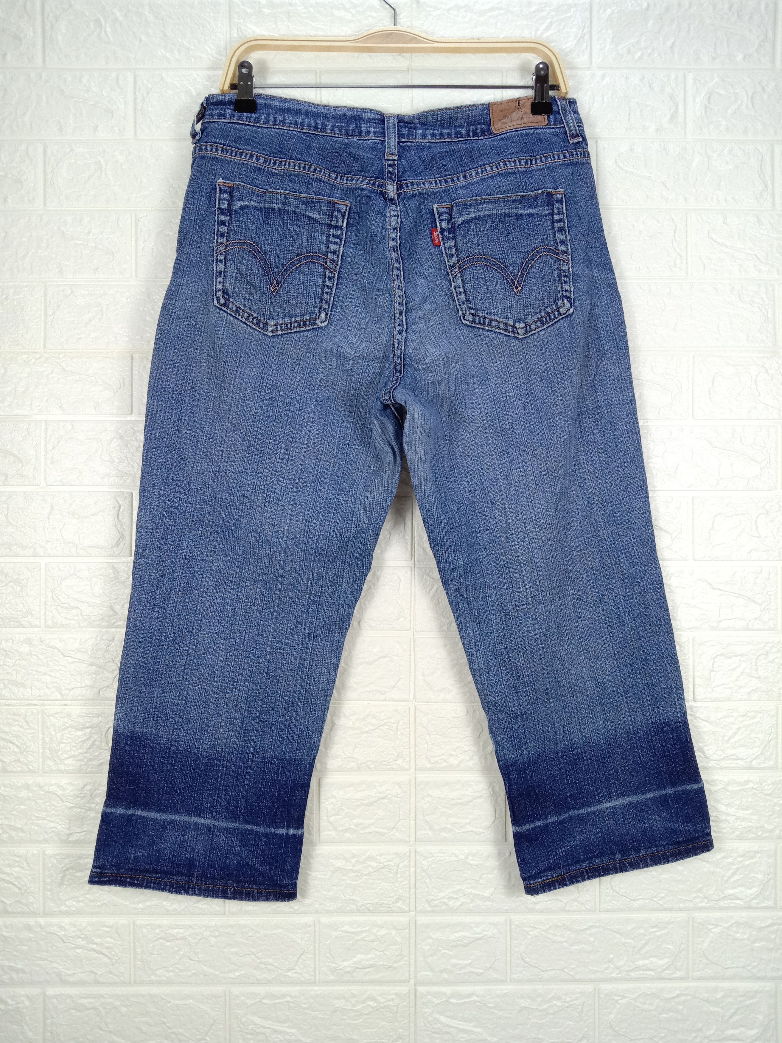 Levi's Vintage Levi's 515 Jeans Capri Blue Wash Denim Size 31" - 4 Thumbnail