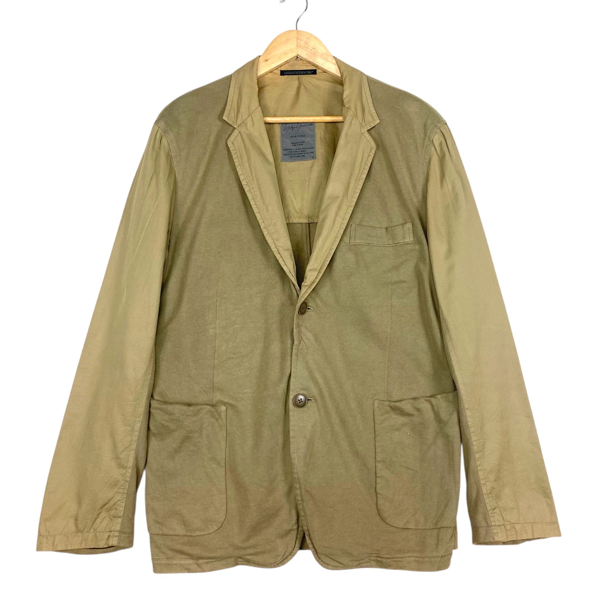 Yohji Yamamoto 💥YOHJI YAMAMOTO POUR HOMME SS02 KHAKIS JACKET Size US M / EU 48-50 / 2 - 1 Thumbnail
