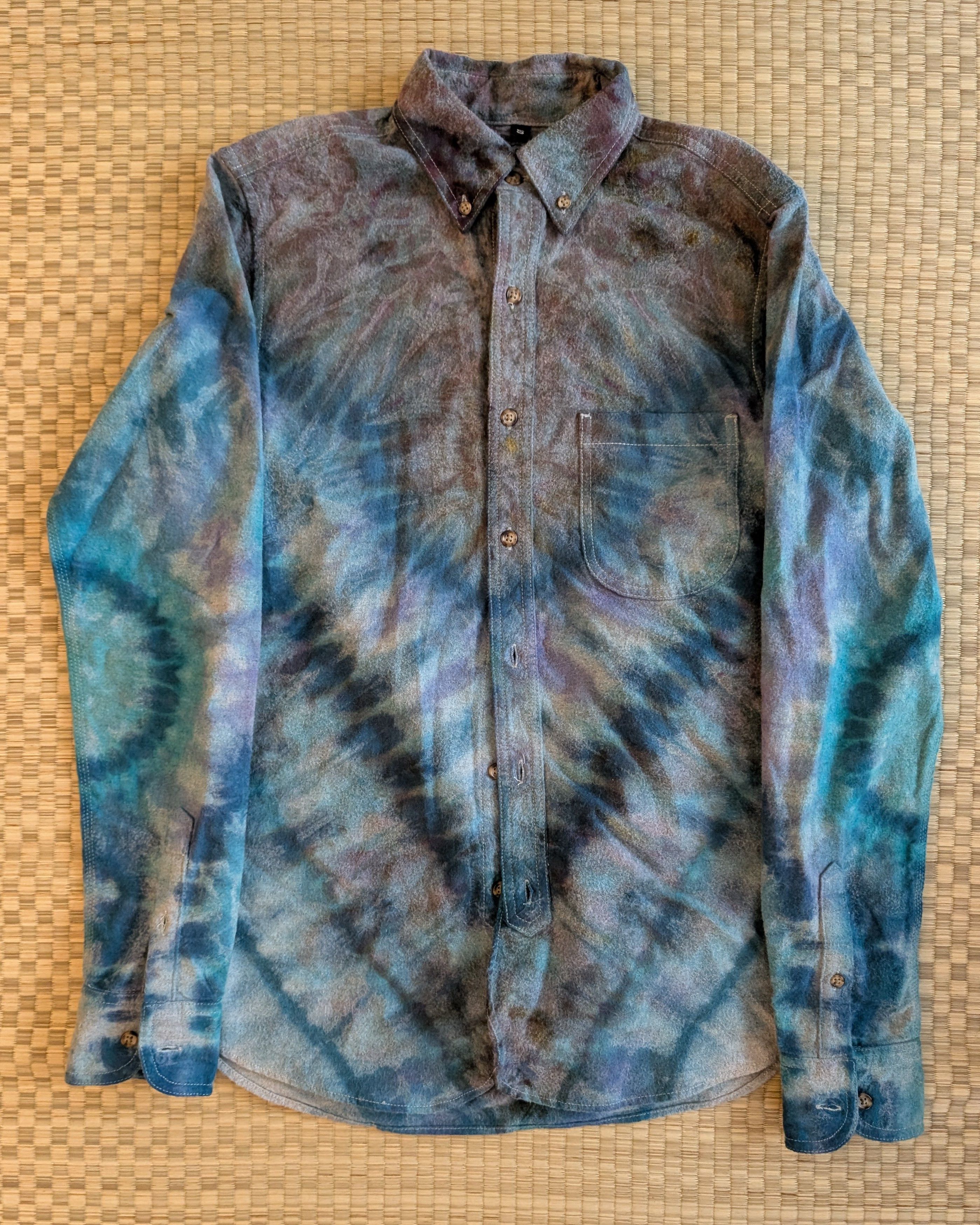 Rogue Territory Rogue Territory Tie Dye Button Up Shirt Made in USA Size US S / EU 44-46 / 1 - 1 Thumbnail