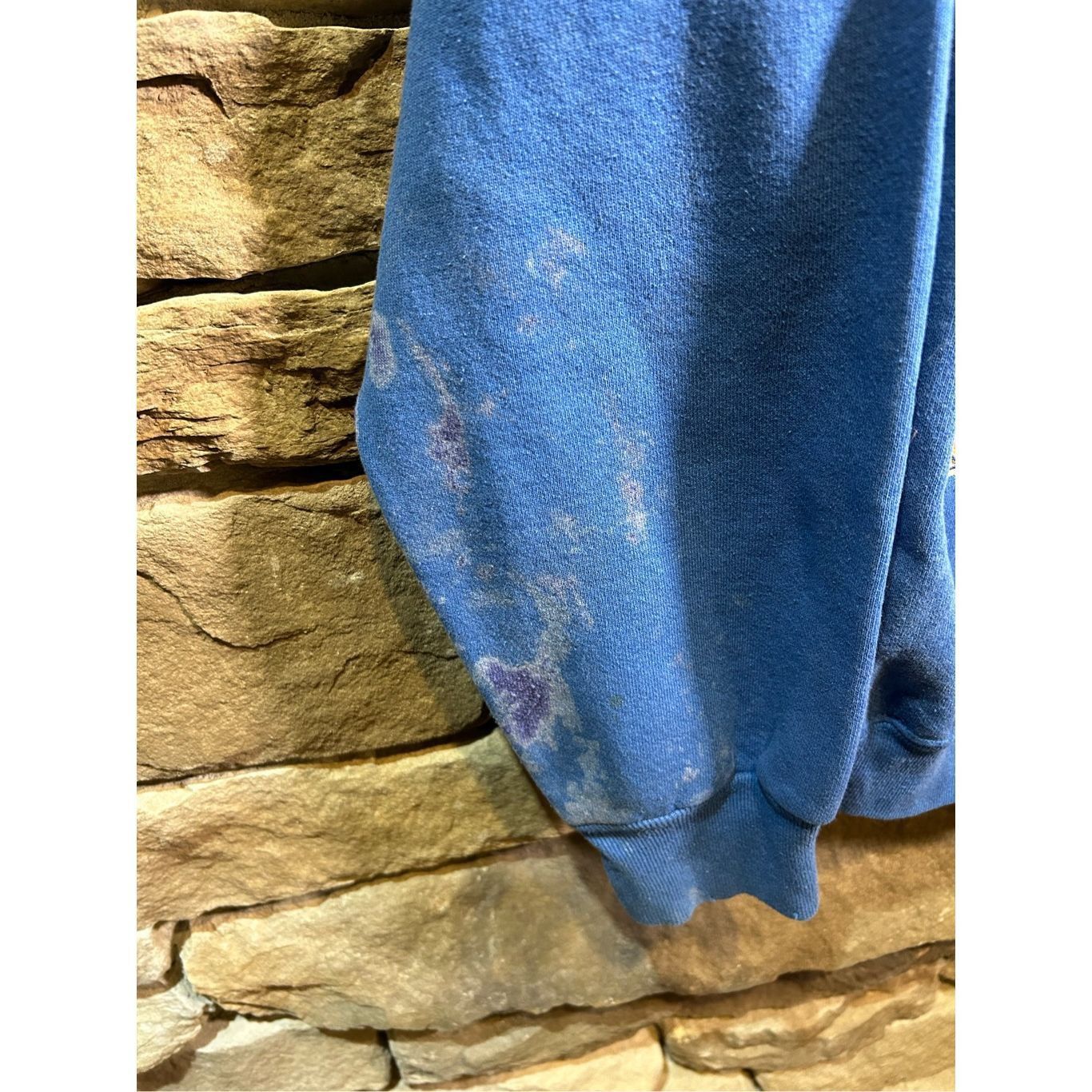 Tultex Men’s L - Vintage 1990 distressed sweatshirt crewneck George Size US L / EU 52-54 / 3 - 2 Thumbnail