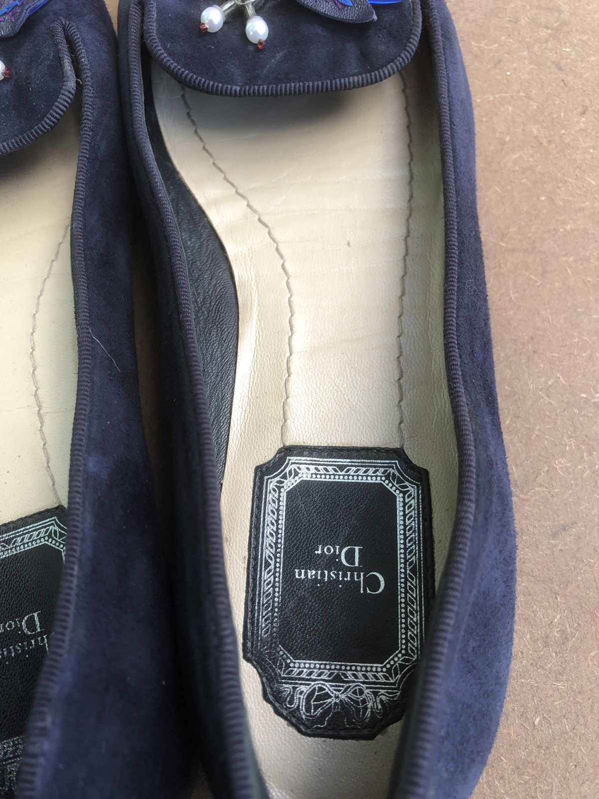 Christian Dior Monsieur Christian Dior Nevy Blue Women’s Flat Shoes Size 37 Size US 6.5 / IT 36.5 - 8 Thumbnail