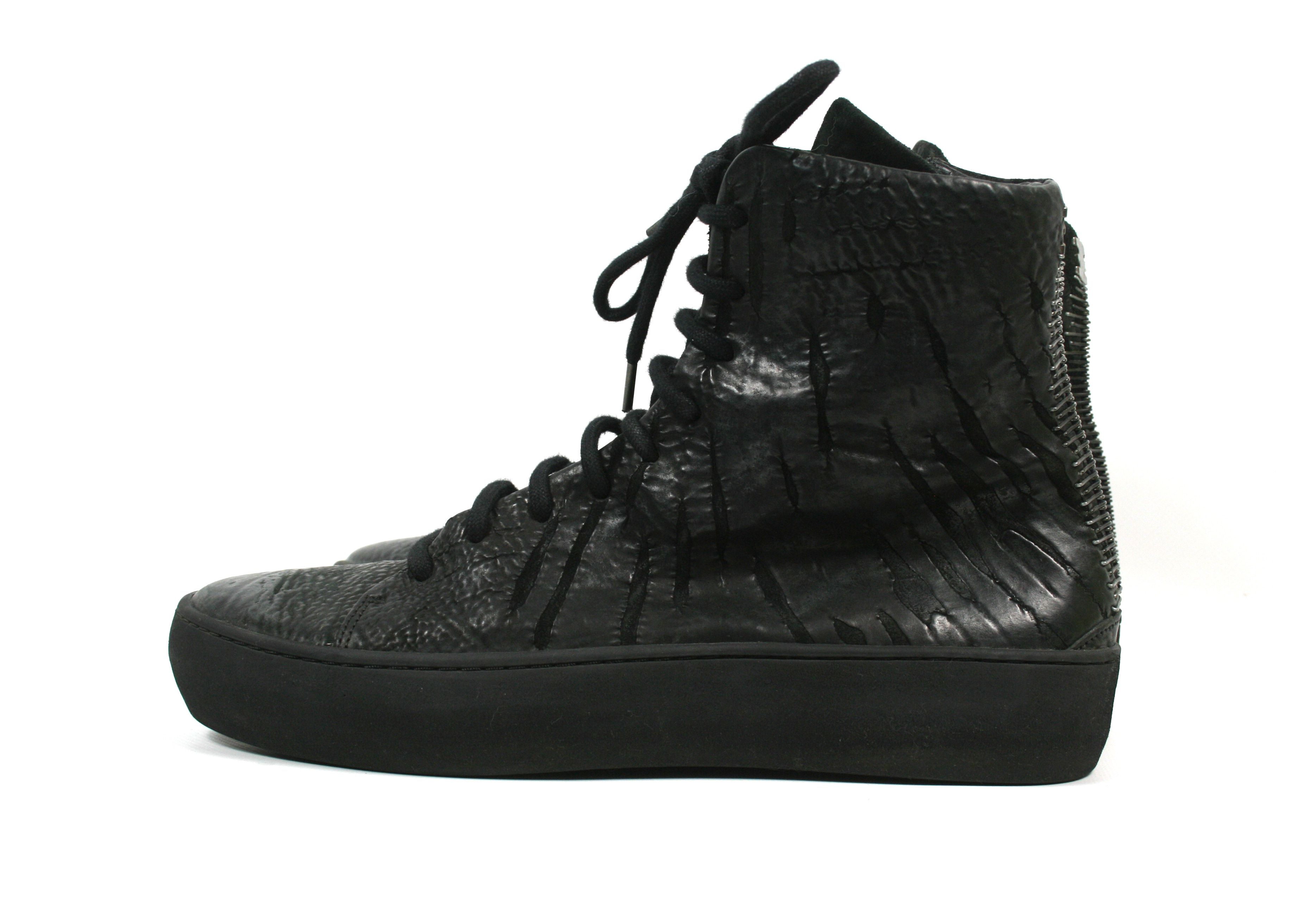 Isaac Sellam Experience X Conspiracy Culatta Horse Leather Side Zip Sneakers Size US 7 / EU 40 - 3 Thumbnail