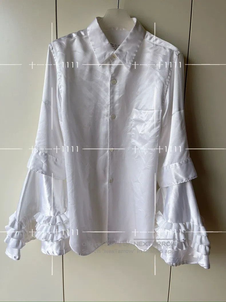 Comme des Garcons Comme Des Garcons Sleeve Gathered Polyester Shirt Size S / US 4 / IT 40 - 1 Thumbnail