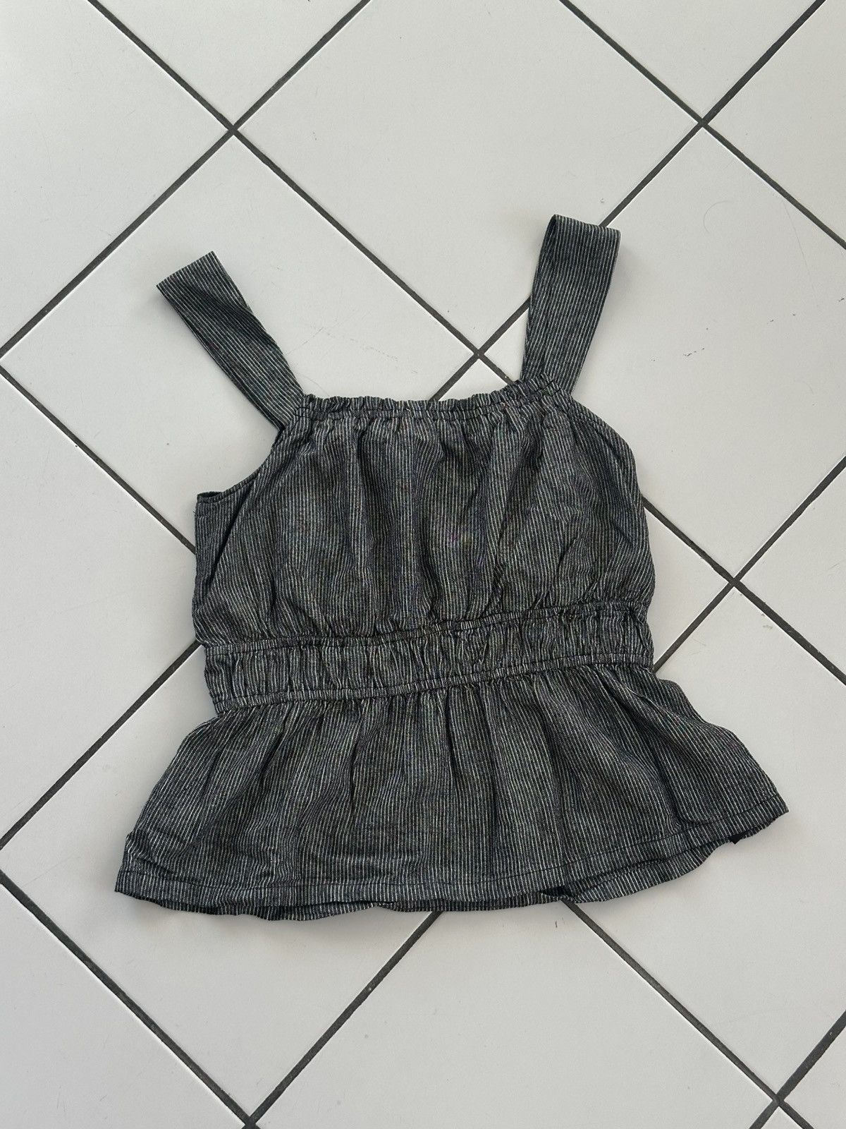 Nicole Miller Nicole Miller Navy Scruffy Crop Top Size M / US 6-8 / IT 42-44 - 1 Thumbnail