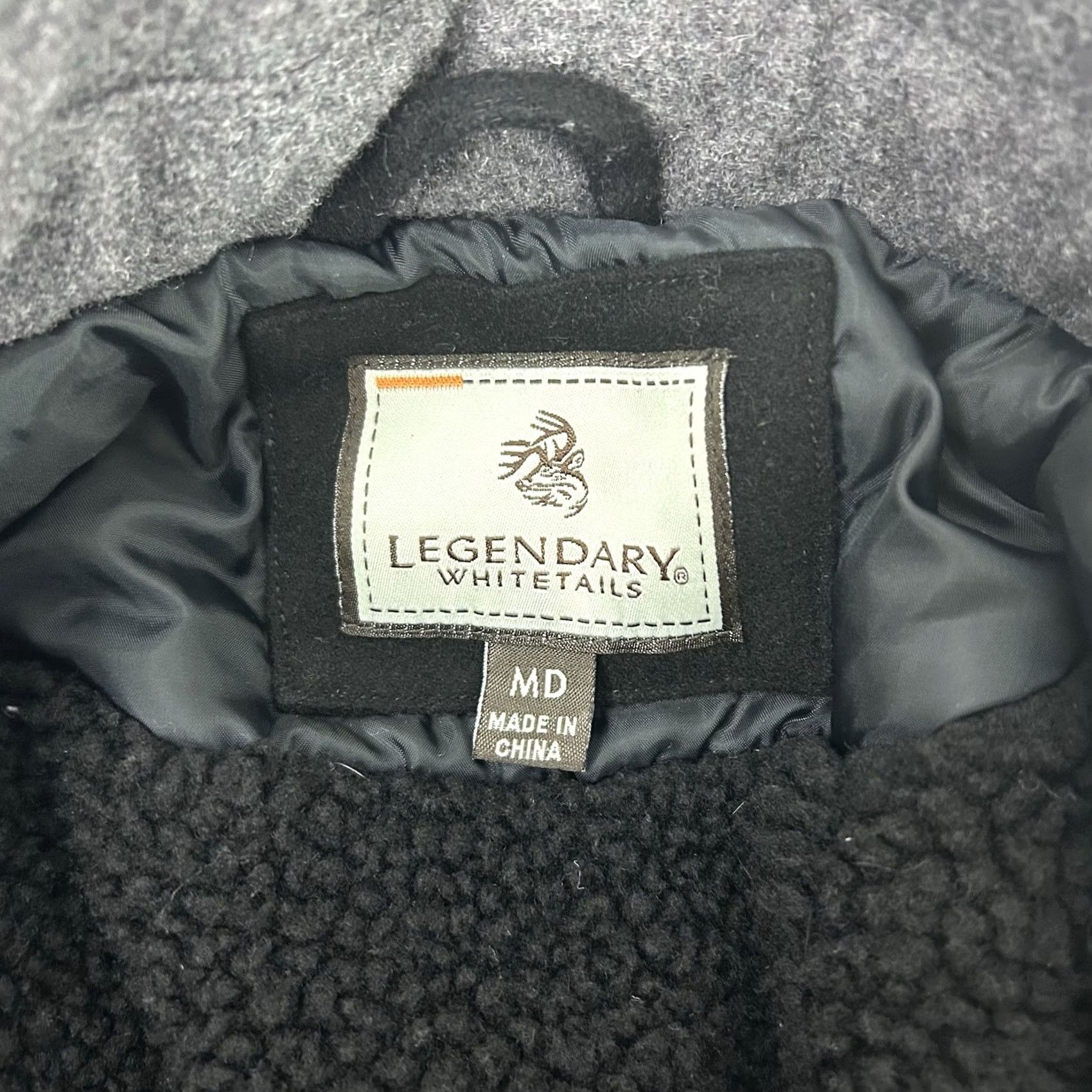 Vintage VINTAGE Legendary Whitetails Outdoorsman Jacket Black Heavy Sherpa Lined Wool Blend M Bomber Jacket Men Regular Lined Western Outdoor Classics Mens Size US M / EU 48-50 / 2 - 3 Thumbnail