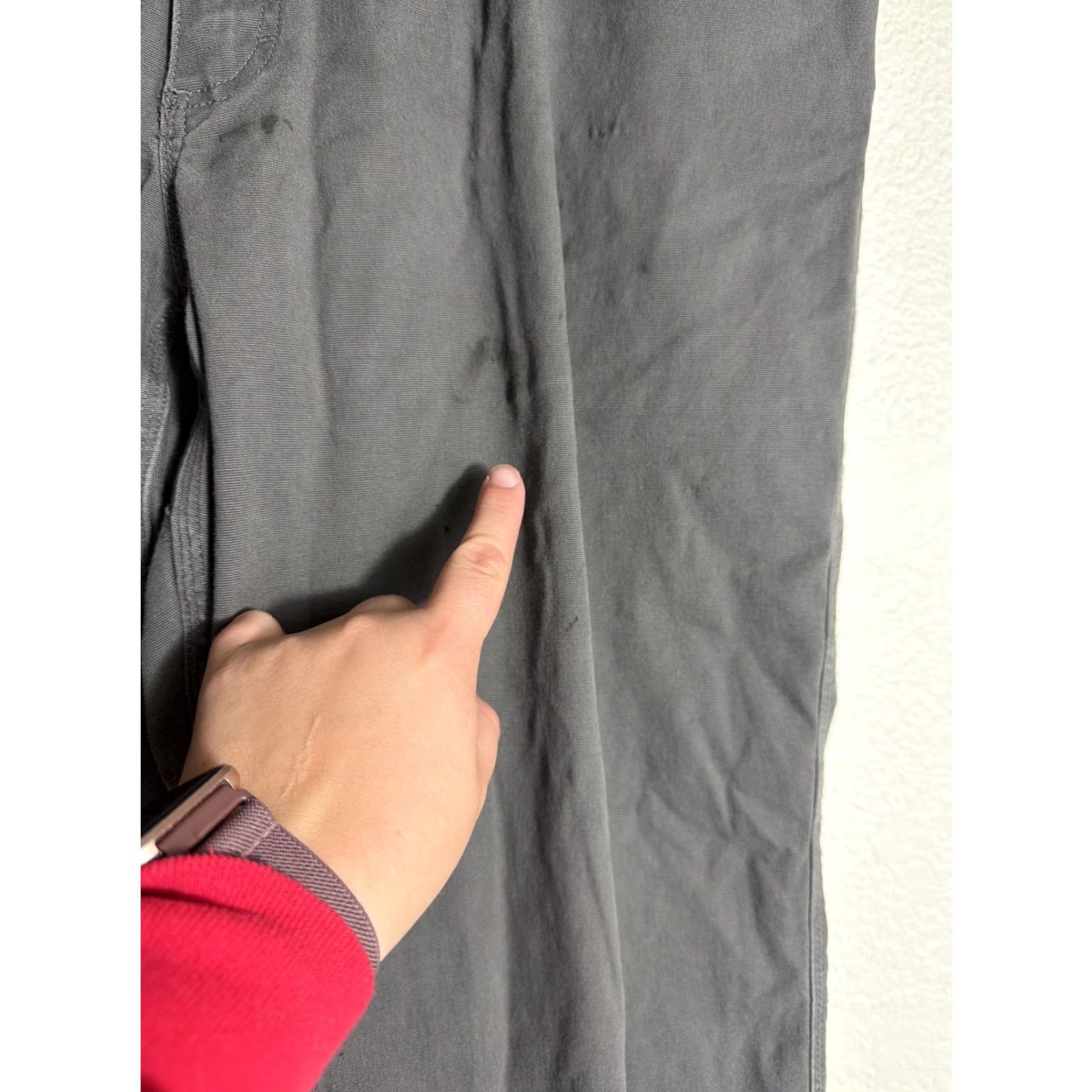 Olive Duluth Flex Fire Hose Pants Olive Green Mens 40x30 Stains Size US 40 / EU 56 - 6 Thumbnail