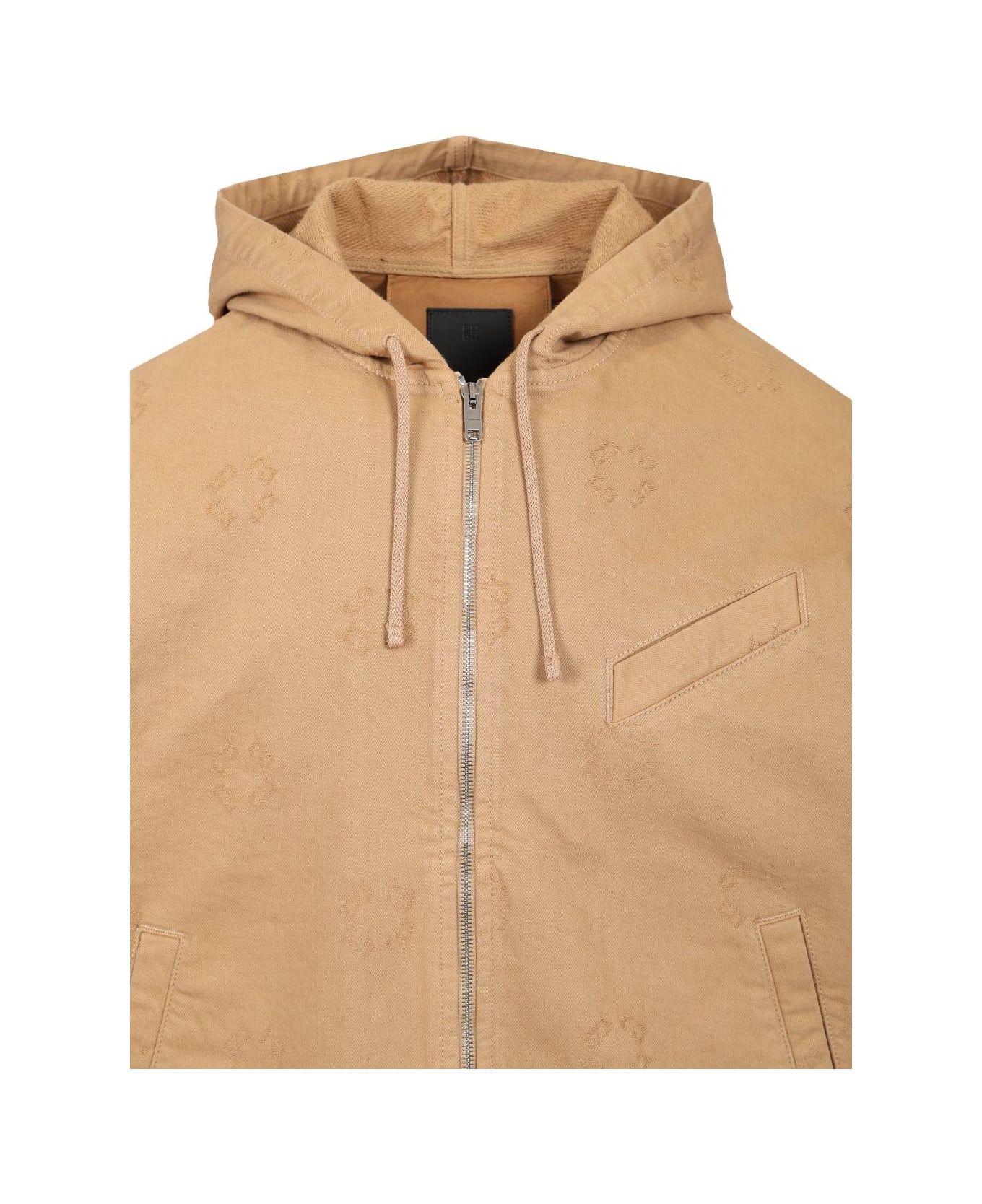 Givenchy o1n1vont0326 Monogram 72 Denim Jacket in Beige Size US L / EU 52-54 / 3 - 4 Thumbnail