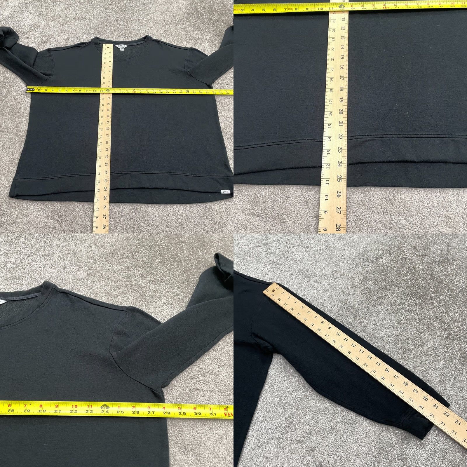 Orvis Orvis Sweatshirt Womens XXL Solid Black Crew Neck Pullover Modal Blend Casual Size XXL / US 16-18 / IT 52-54 - 8 Thumbnail