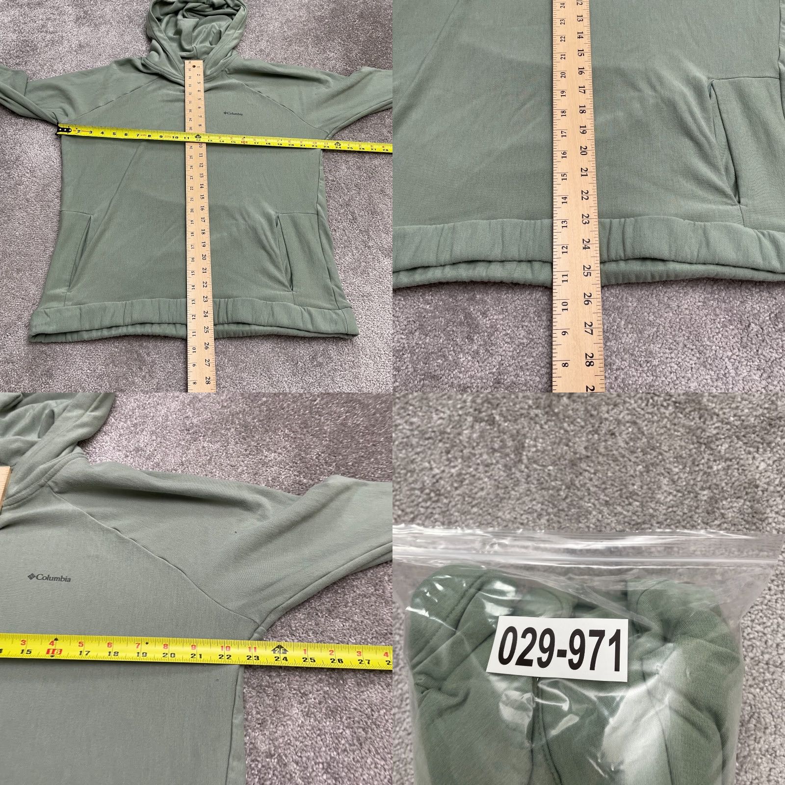 Vintage Columbia Hoodie Pullover Sweatshirt Womens XL Green Pockets All Seasons Casual Outdoor Size XL / US 12-14 / IT 48-50 - 8 Thumbnail