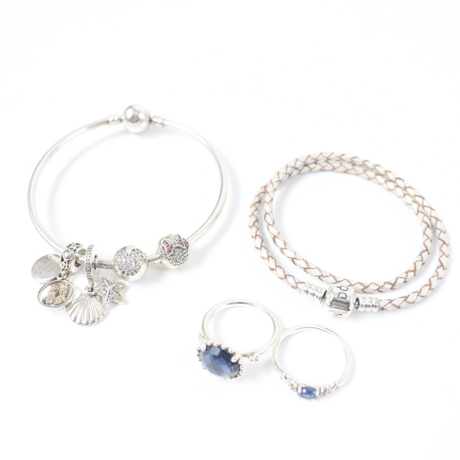 Other Other Pandora Disney SV925 Bracelet Ring Set Metal Bangle DUTY FREE for USA Size ONE SIZE - 1 Thumbnail