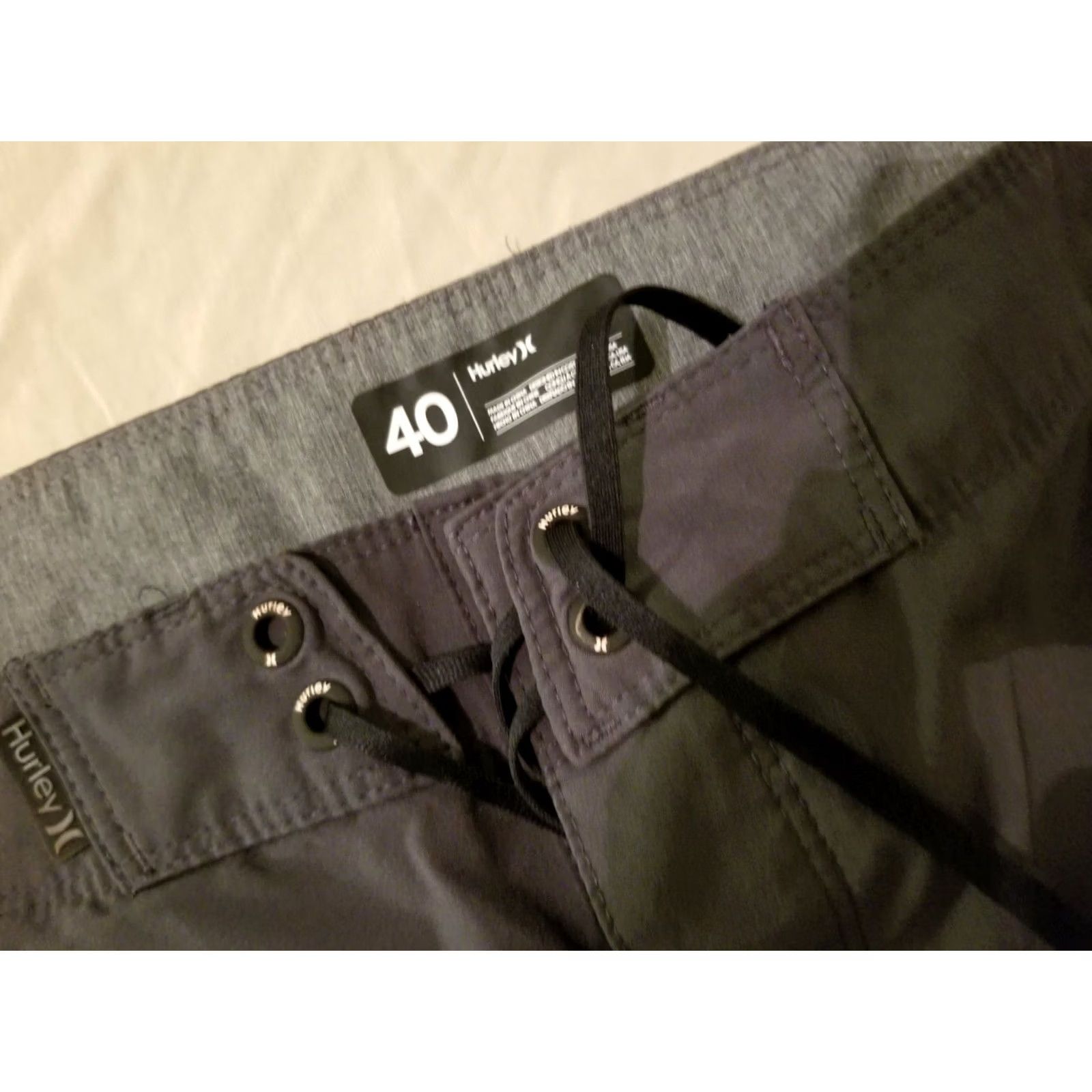 Hurley Mens Hurley Athletic Trunks 40 Grey Gray Shorts Size US 40 / EU 56 - 5 Thumbnail