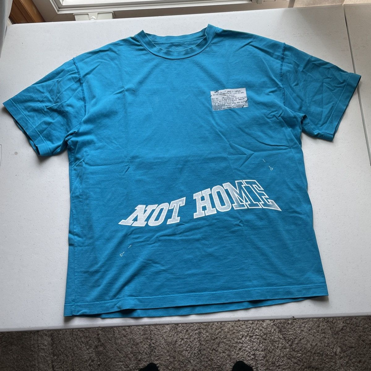 image of Louis Vuitton Not Home Show Tee Virgil in Blue, Men's (Size Medium)