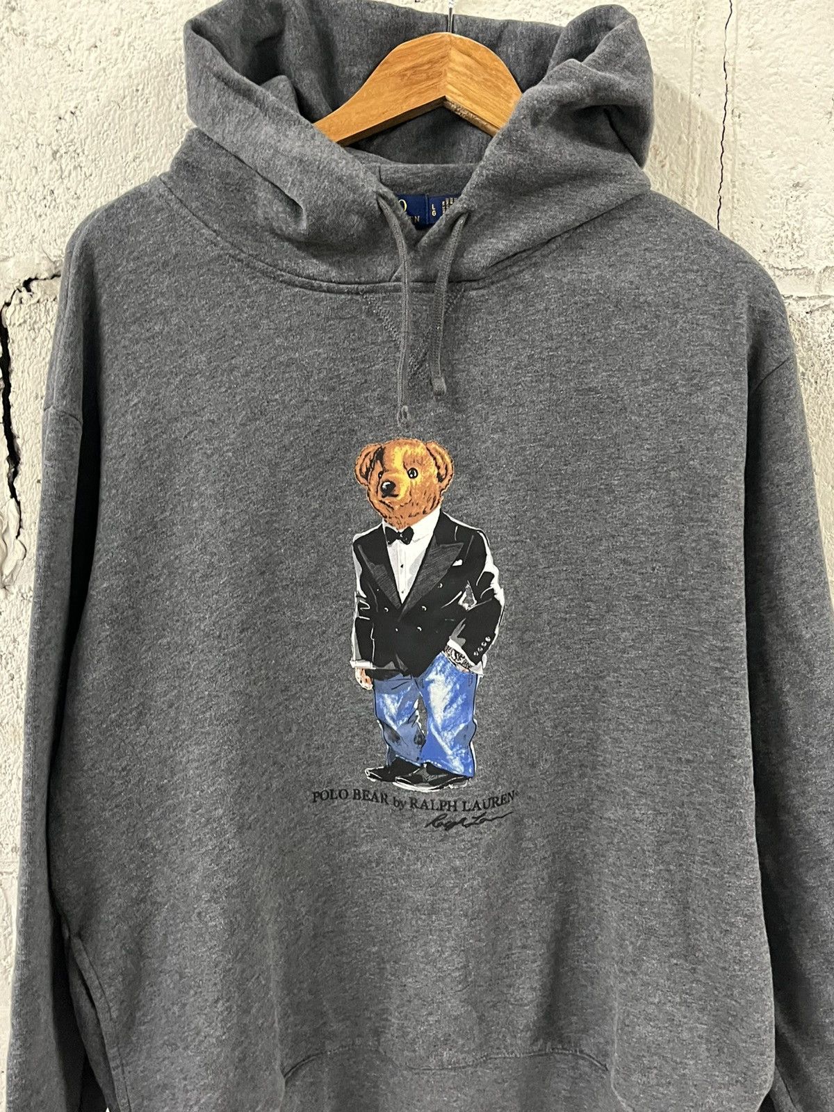 Polo Ralph Lauren Polo bear hoodie, vintage preppy, streetwear hype Size US L / EU 52-54 / 3 - 3 Thumbnail