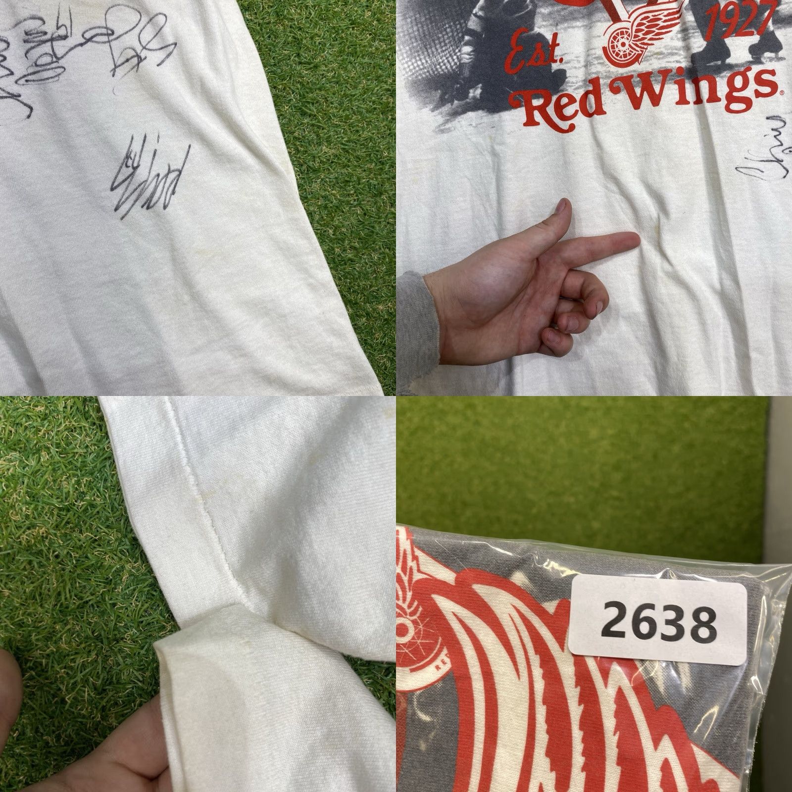 Vintage VINTAGE Detroit Red Wings Shirt Mens XL 1992 Single Stitch Signature Signed 90s Size US XL / EU 56 / 4 - 11 Thumbnail