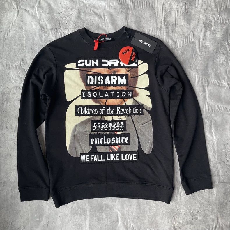 Raf Simons Raf simons 21ss bullet screen slogan sweatshirt Size US S / EU 44-46 / 1 - 1 Thumbnail