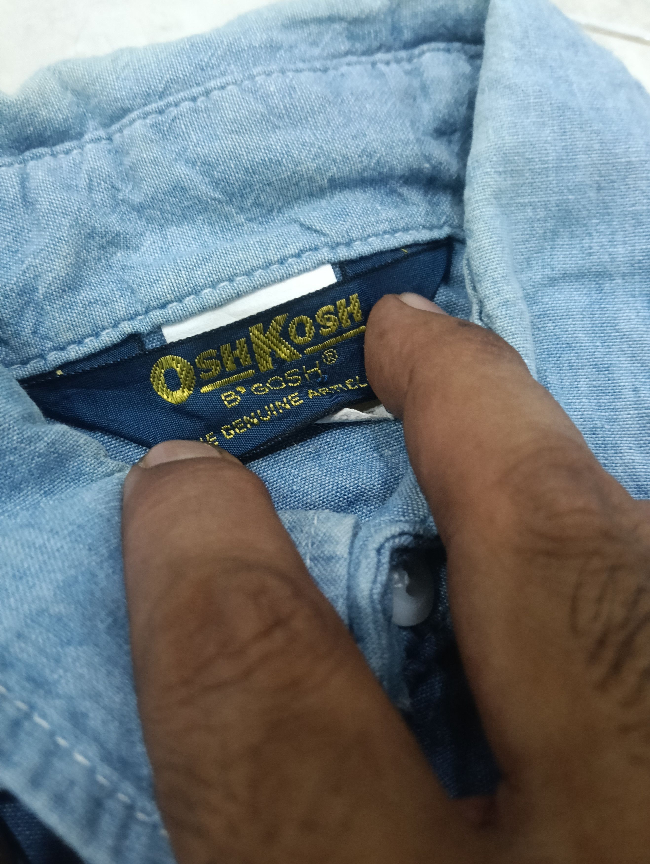 Oshkosh True Vintage 70s Osh Kosh Like USN Chambray Size US M / EU 48-50 / 2 - 4 Thumbnail