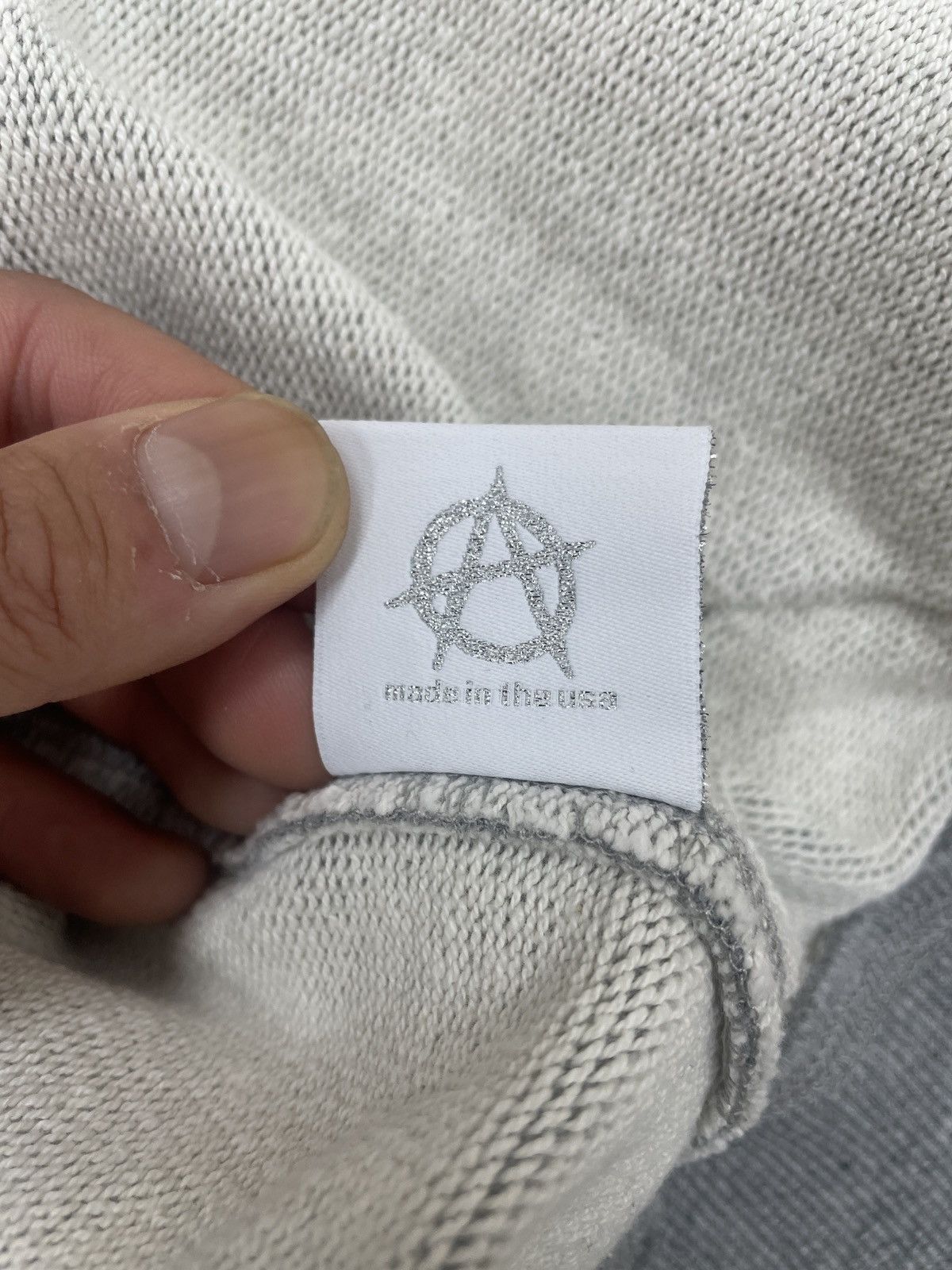 Revenge Revenge Grey Embroidered Full Zip Hoodie Size US L / EU 52-54 / 3 - 7 Thumbnail
