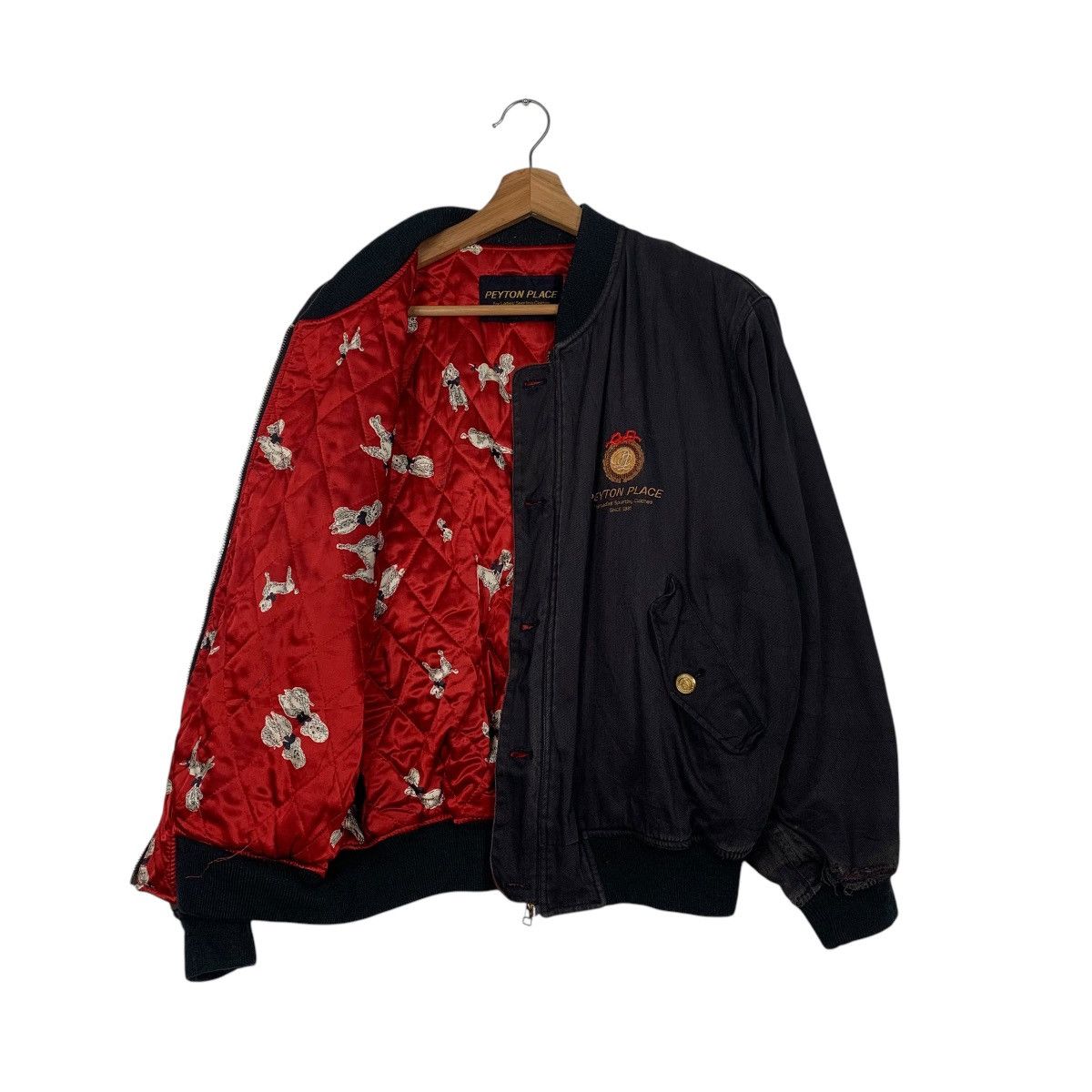 Japanese Brand Peyton Place Bomber Jacket Size M / US 6-8 / IT 42-44 - 9 Thumbnail