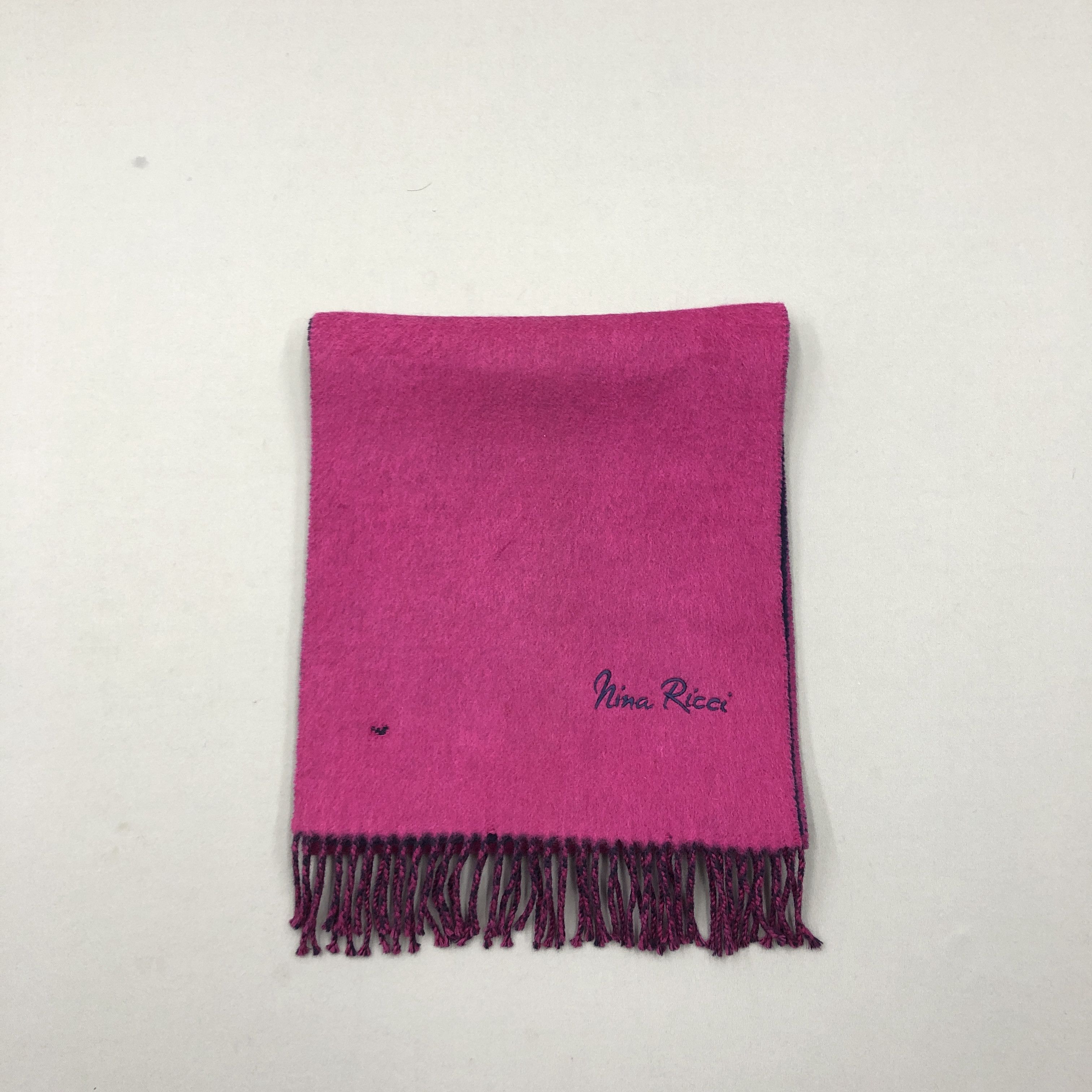 Nina Ricci Vintage Nina Ricci Scarf Reversible Wool Cashmere Scarves Size ONE SIZE - 3 Thumbnail
