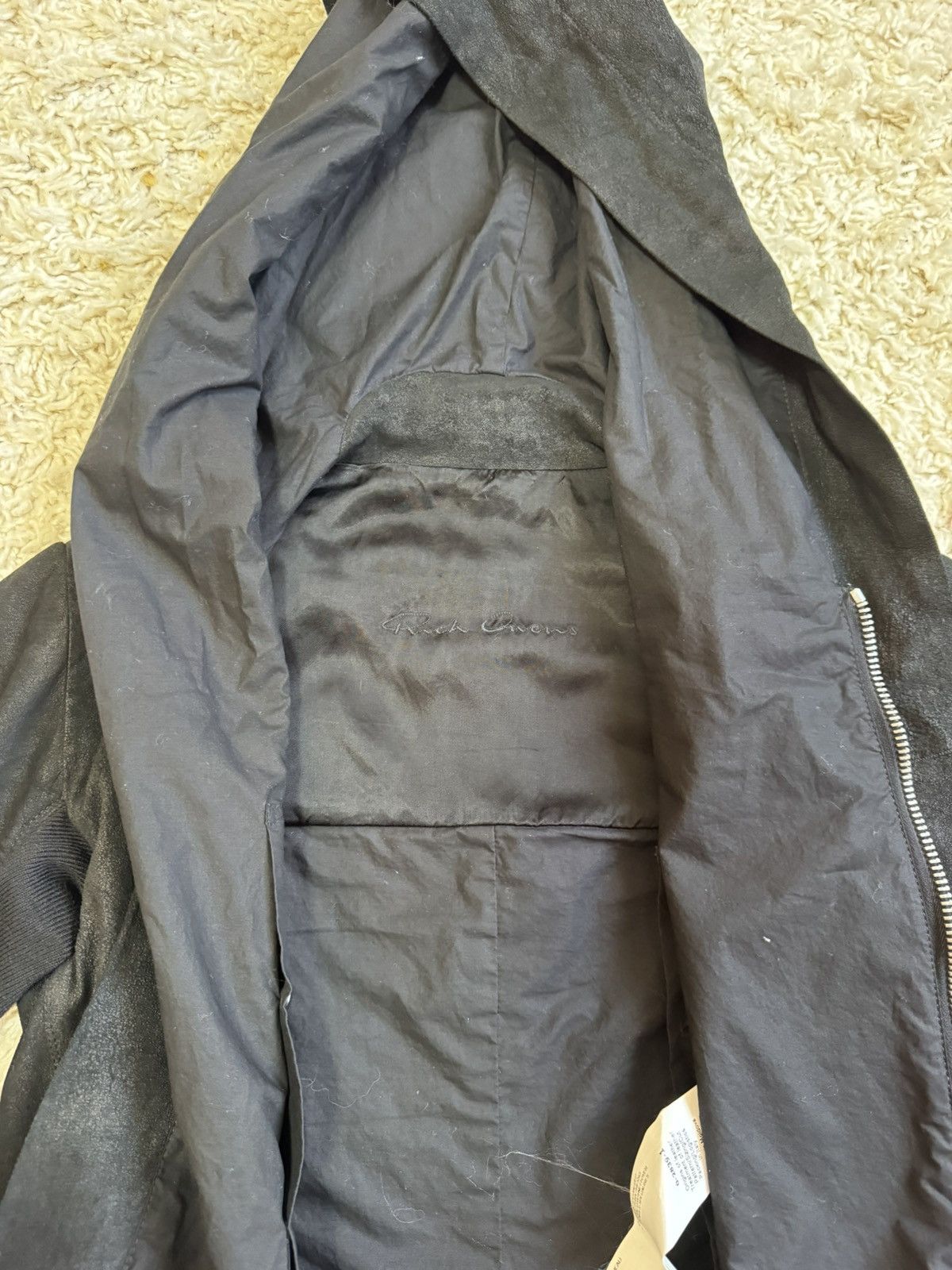 Rick Owens SOLD!Rick Owen’s FW13 Lamb Leather Jacket Size S / US 4 / IT 40 - 7 Thumbnail