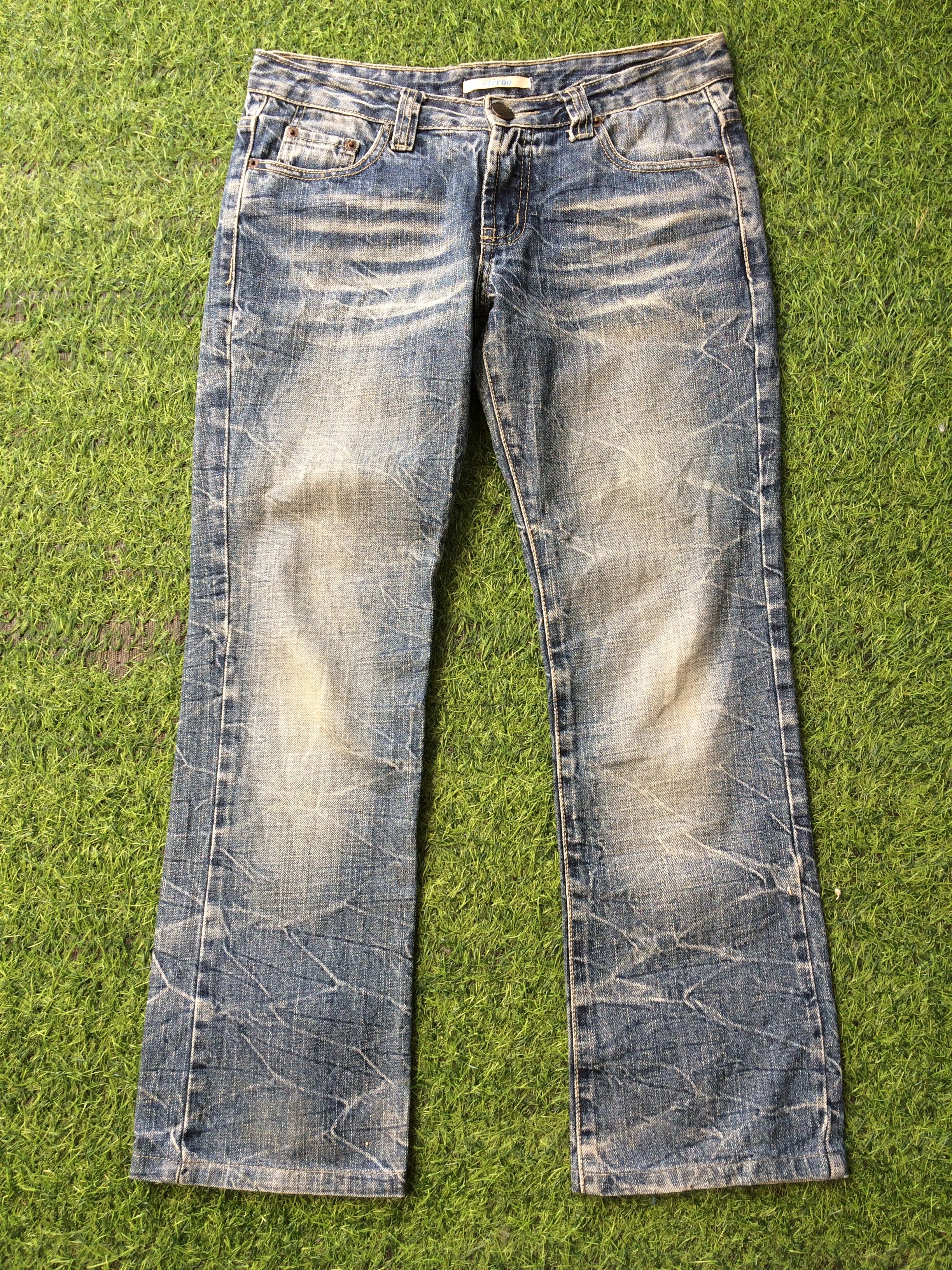 If Six Was Nine Distressed Japanese Low Rise Denim D-533 Size 27" / US 4 / IT 40 - 2 Thumbnail