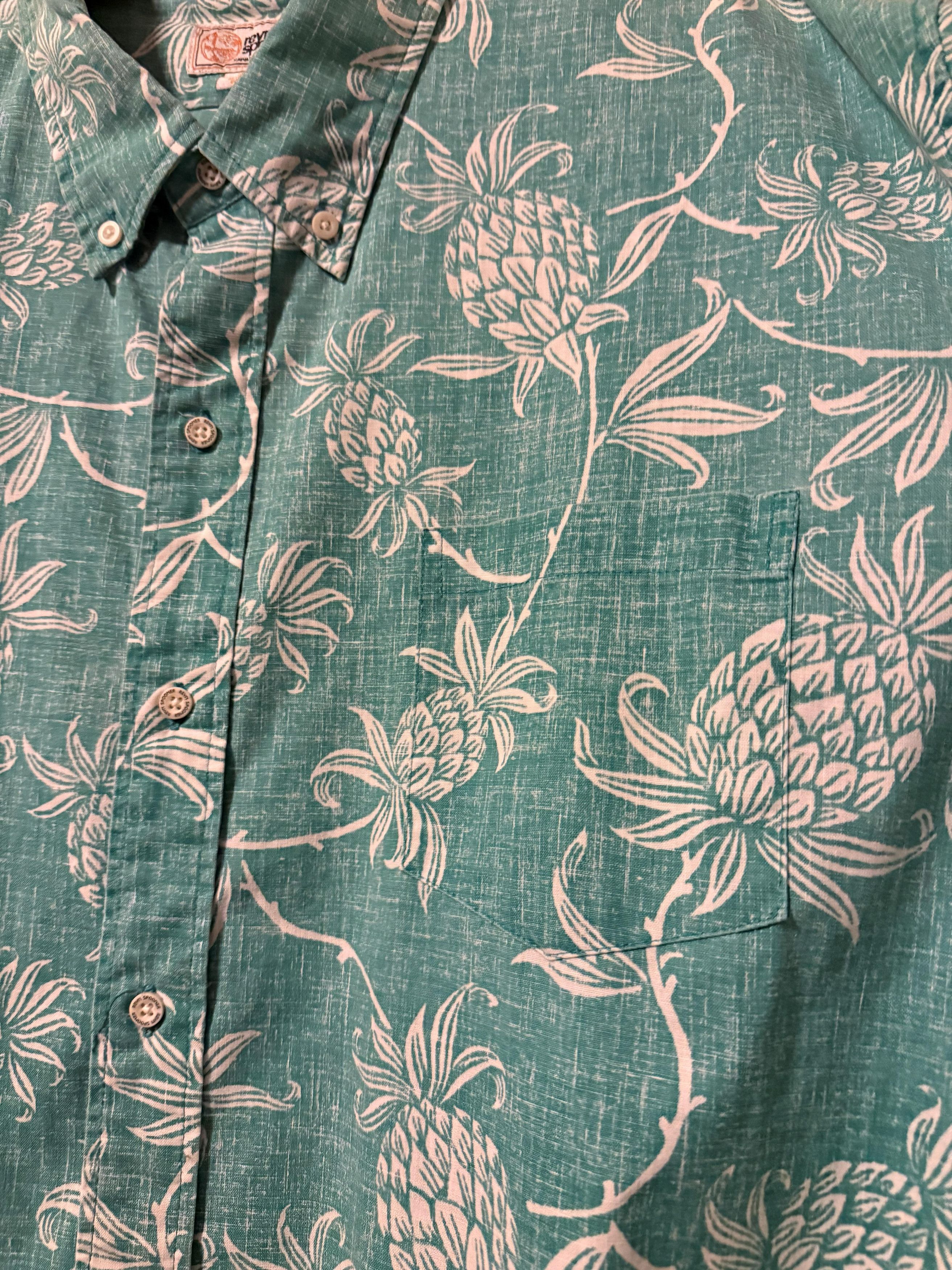 Reyn Spooner Reyn Spooner Sun Faded Ombre Pineapple Hawaiian Shirt 3XL Size US XXL / EU 58 / 5 - 3 Thumbnail